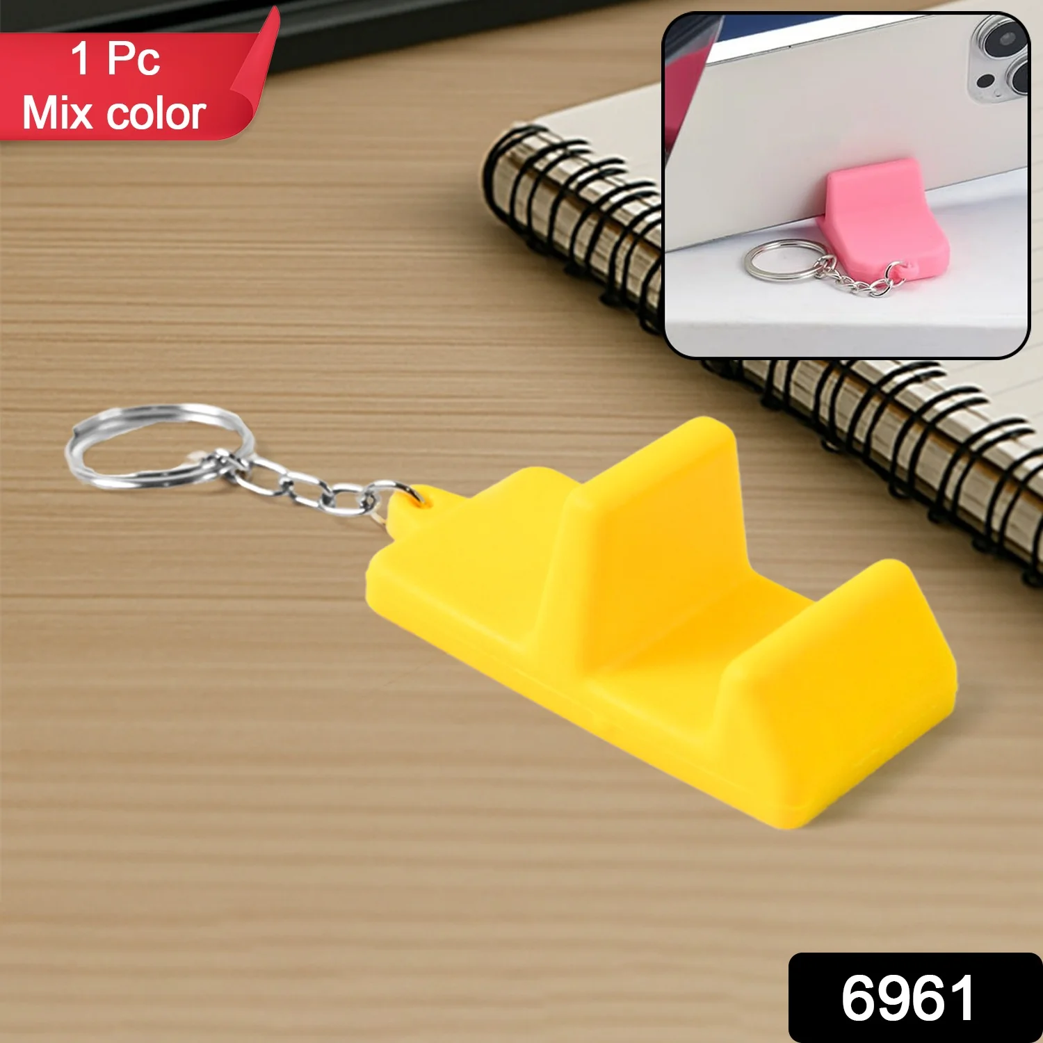 Mobile Stand Keychain – Compact 2-in-1 Phone Holder & Keyring - Image 2