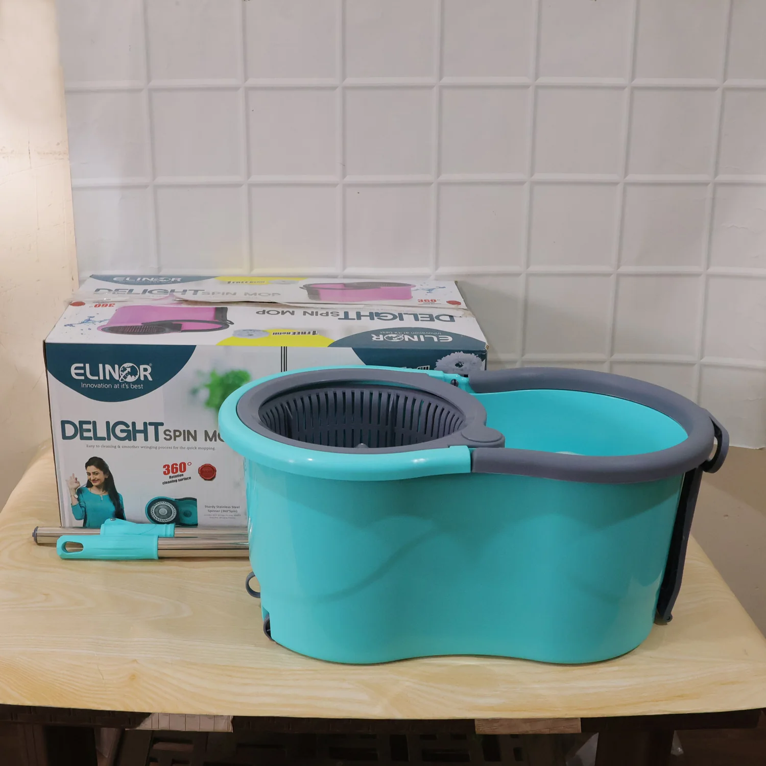 Plastic 360° Spin Mop Set – Effortless Floor Cleaning Solution - Image 9