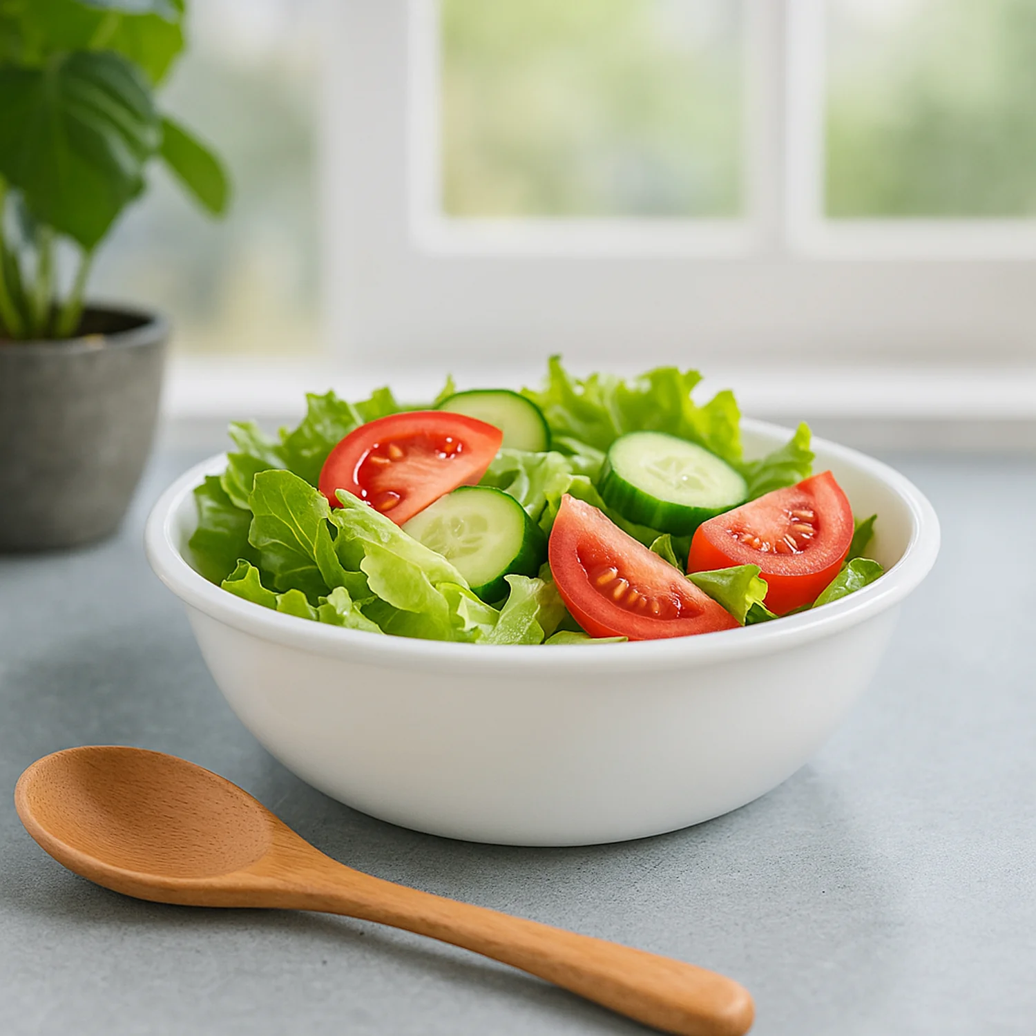 Plastic Serving Bowl 6 Inch – Deep Round White Kitchen Bowl - Image 7