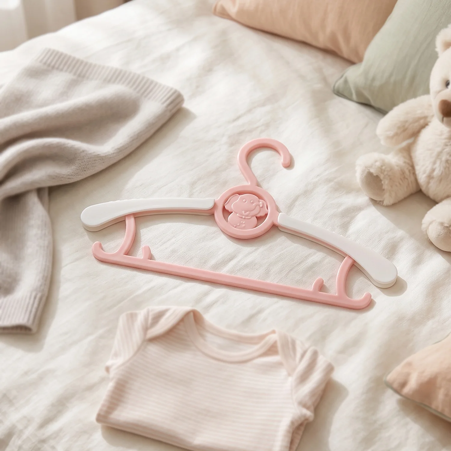 Plastic Children's Clothes Hanger – Durable & Lightweight for Nursery - Image 7