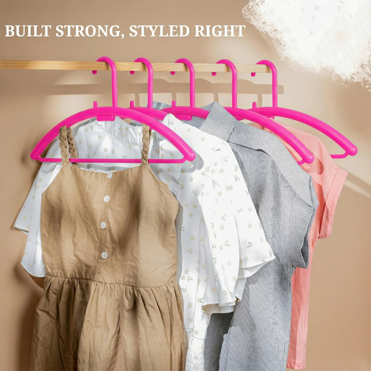 Plastic Clothes Hanger – Space-saving & Durable Wardrobe Organizer - Image 3