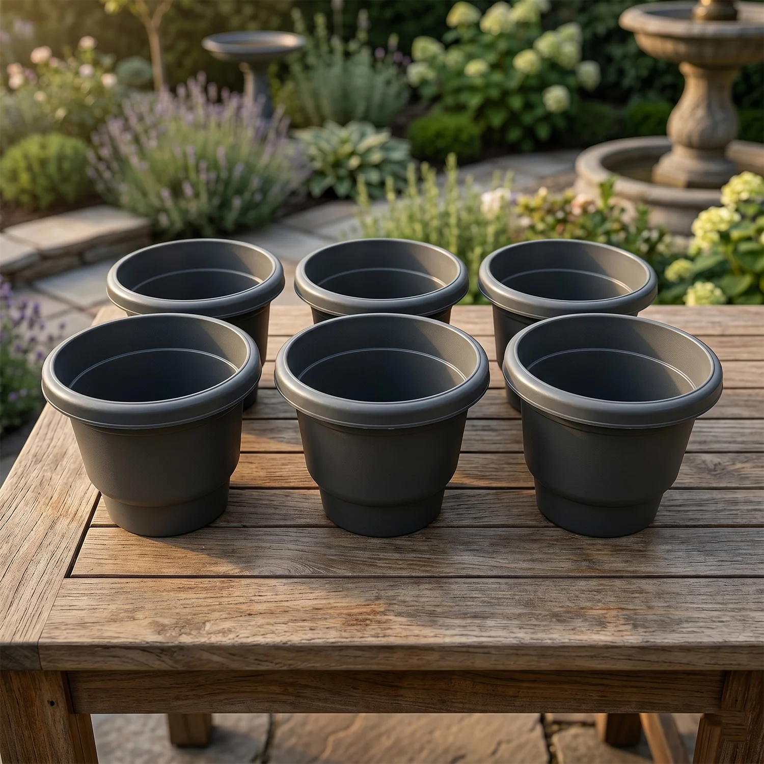 Plastic Flower Pot Planter Set – Ideal for Indoor & Outdoor Gardens - Image 7