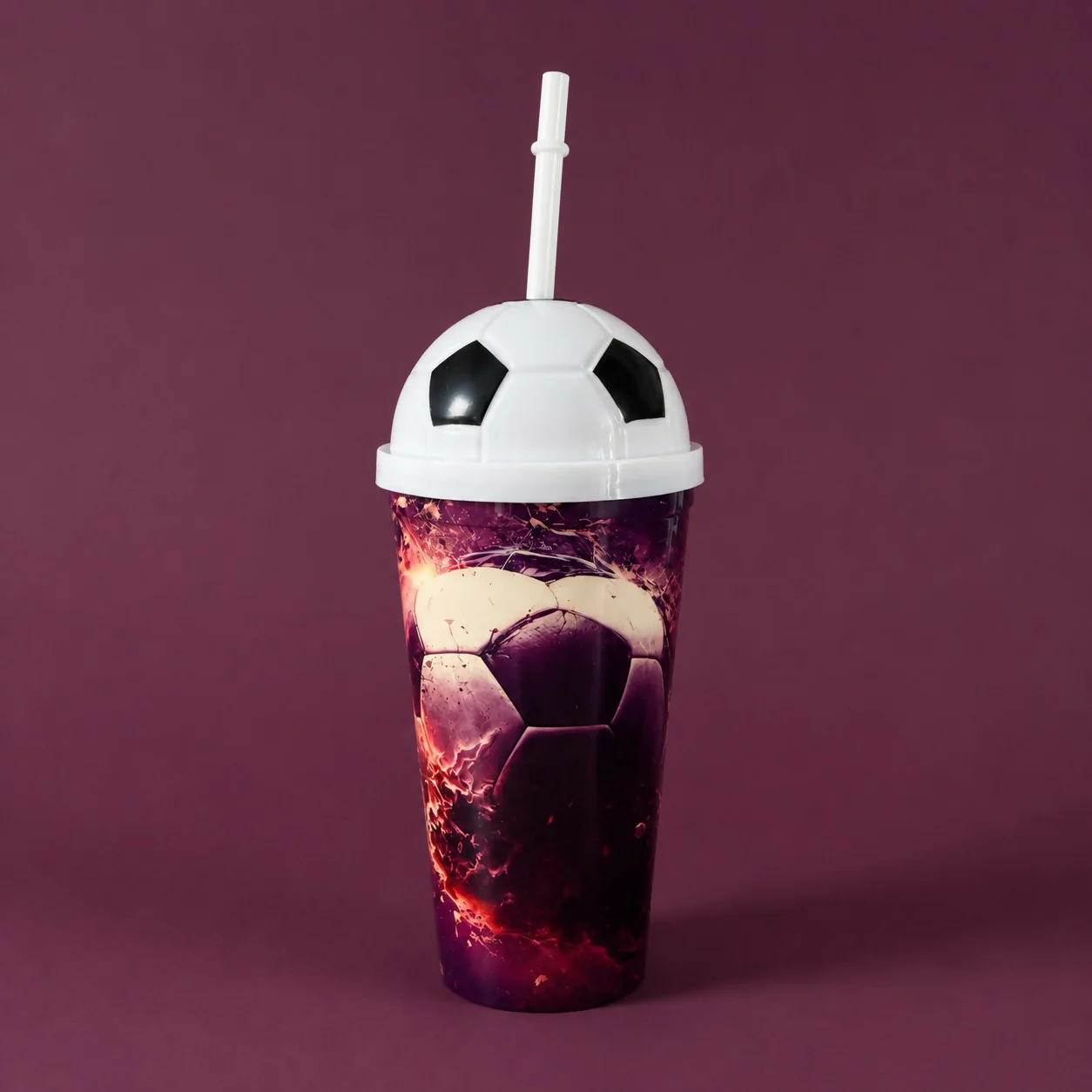 Plastic Football Sipper Cup – Perfect for Kids & Sports Fans - Image 4