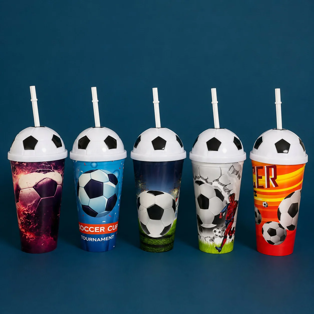 Plastic Football Sipper Cup – Perfect for Kids & Sports Fans - Image 6