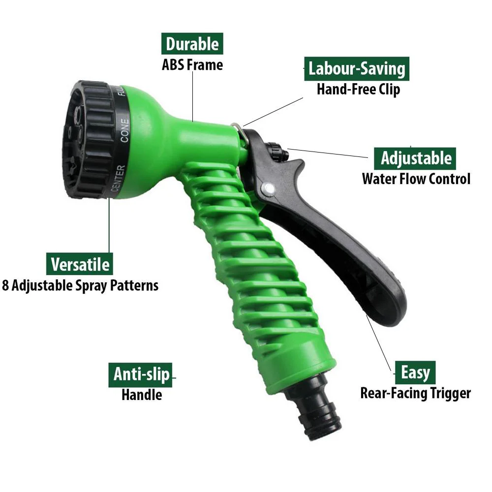 Garden Hose Nozzle – Water Spray Gun & Tap Adapter Set | Grow Garden Tools - Image 3