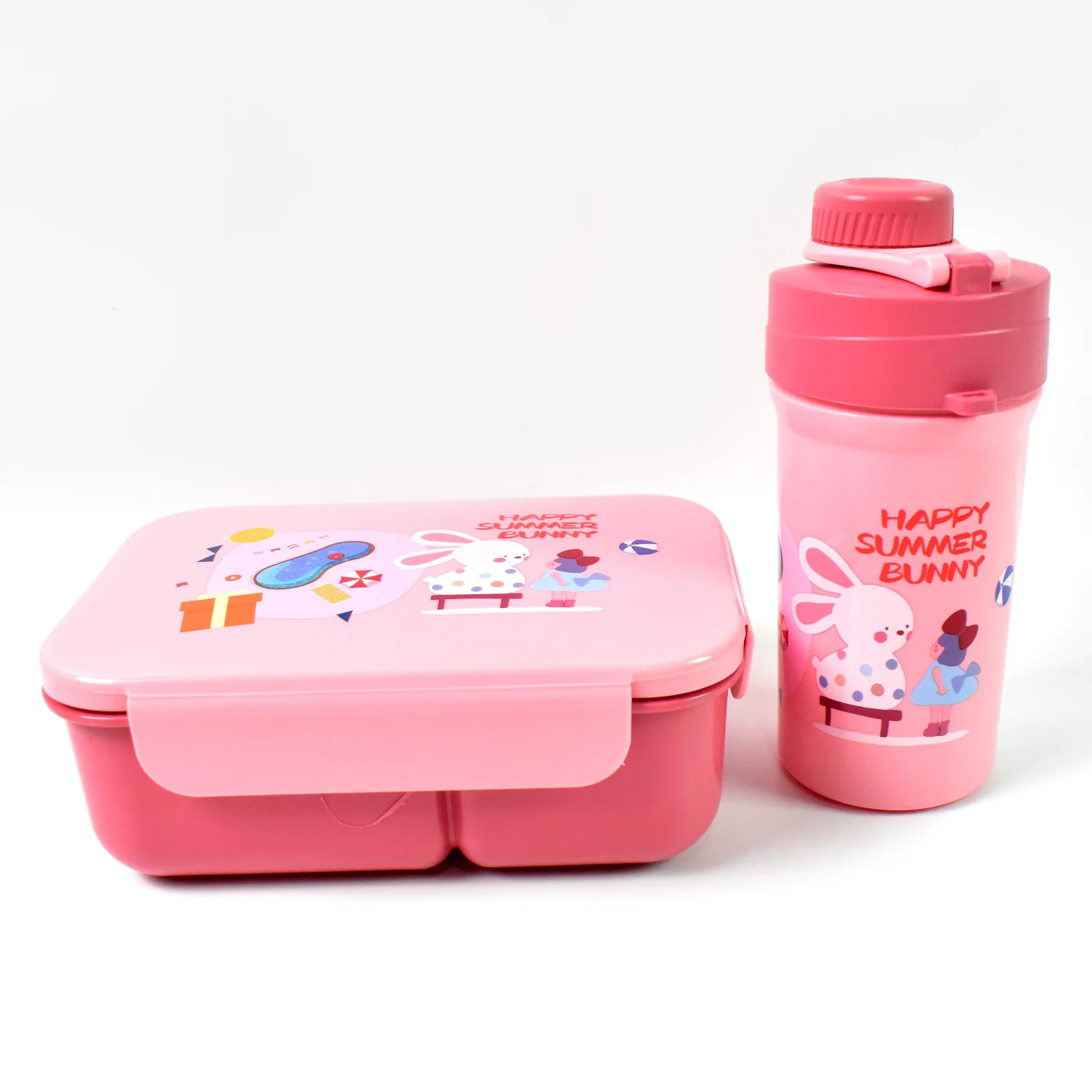 Leak-Proof Lunch Box – 2 Compartment Set with Bottle & Fork | Lunchie Bunchie - Image 5