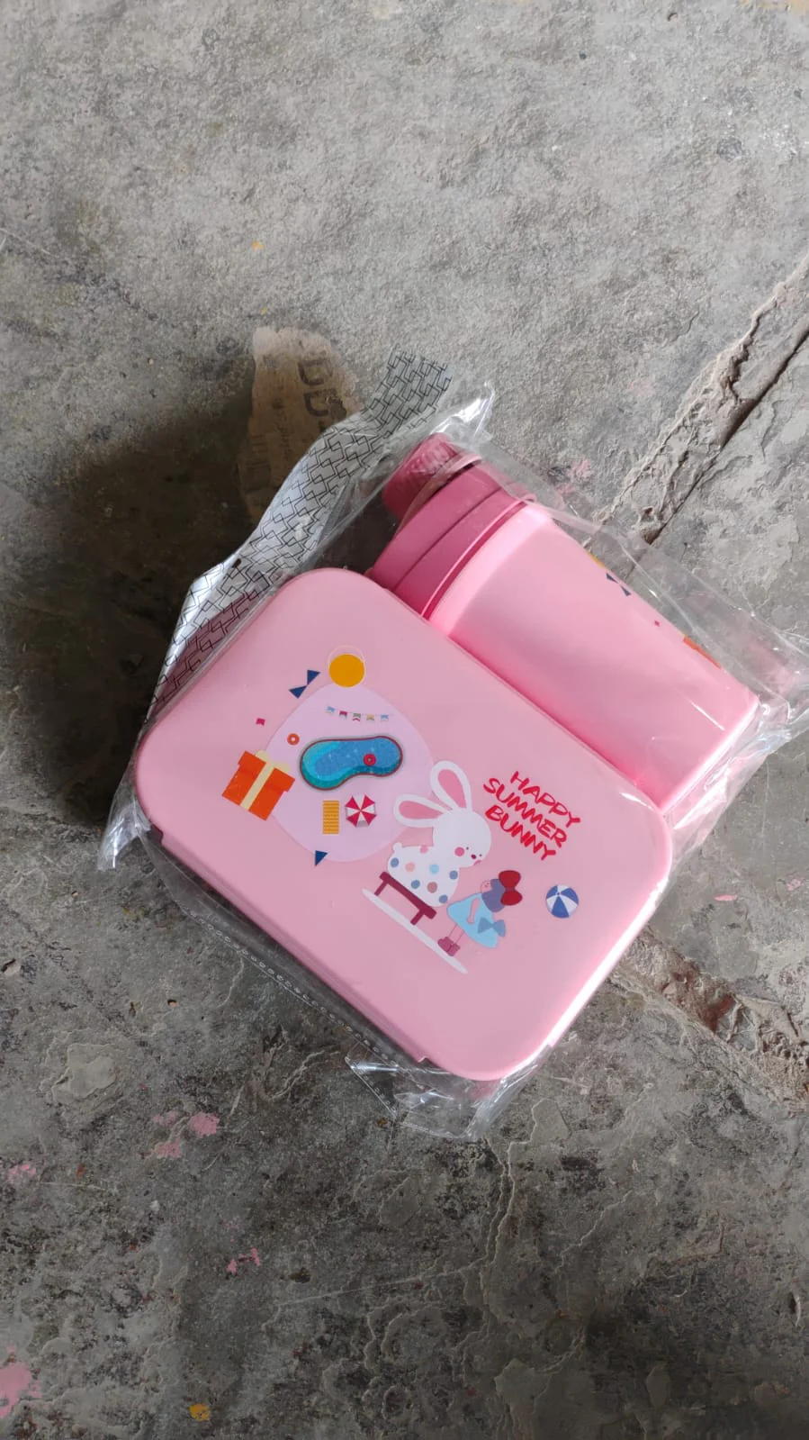 Leak-Proof Lunch Box – 2 Compartment Set with Bottle & Fork | Lunchie Bunchie - Image 8
