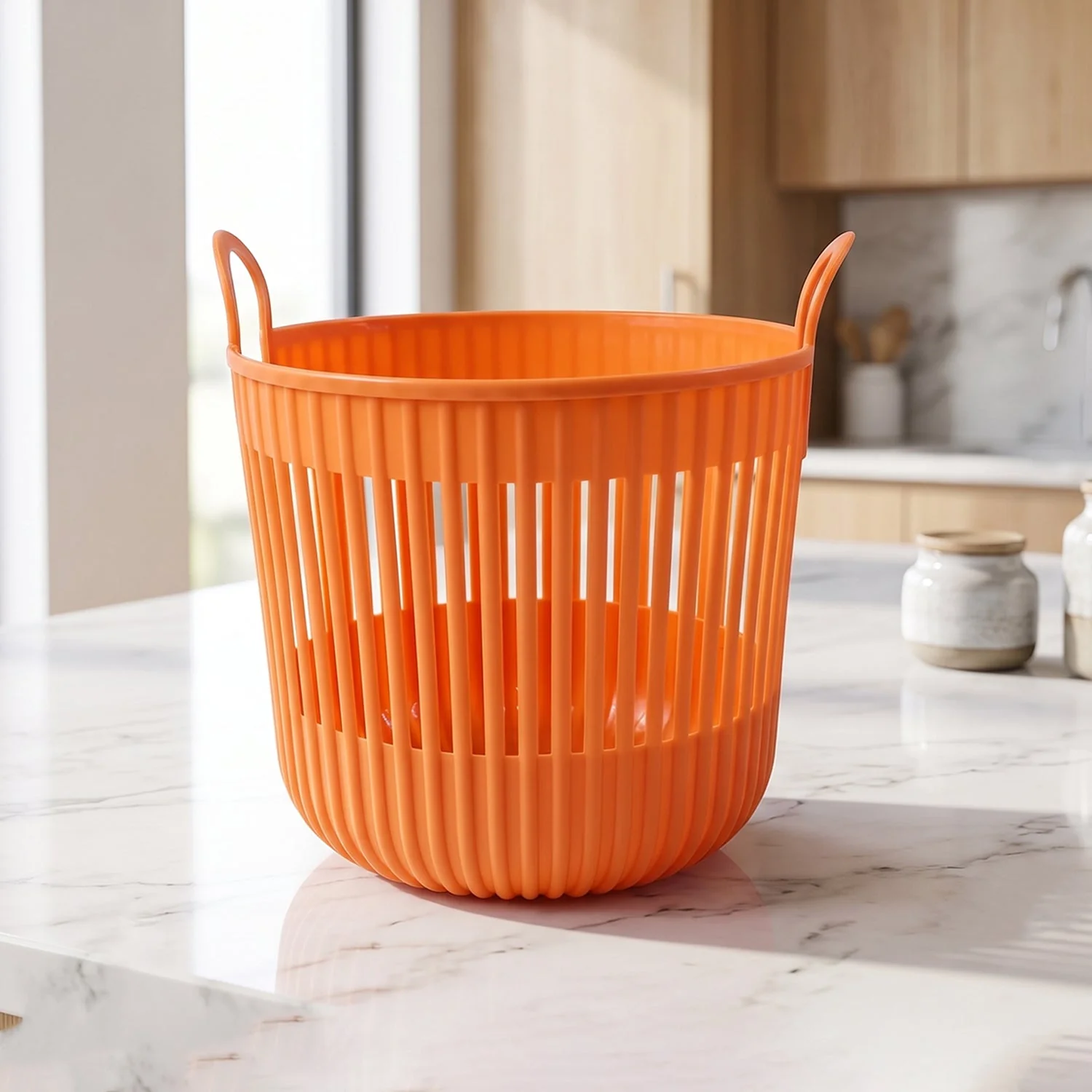 Plastic Round Storage Basket – Durable and Portable Organizer - Image 8