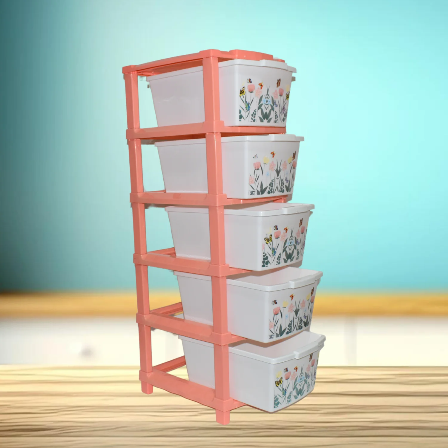 Plastic Storage Drawer – 5-Layer Large Modular Organizer - Image 3