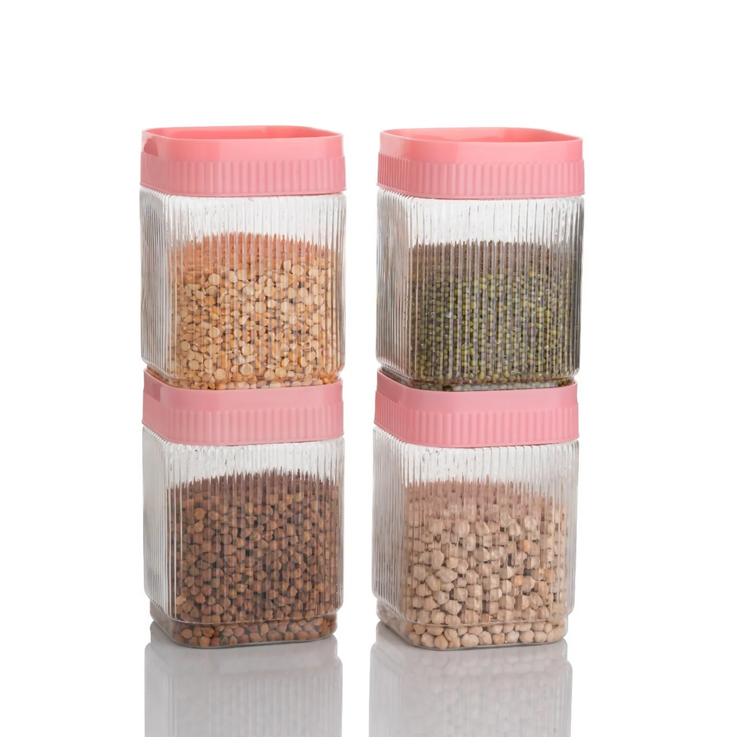 Plastic Storage Container Set – Airtight & Leak Proof Kitchen Jars - Image 2