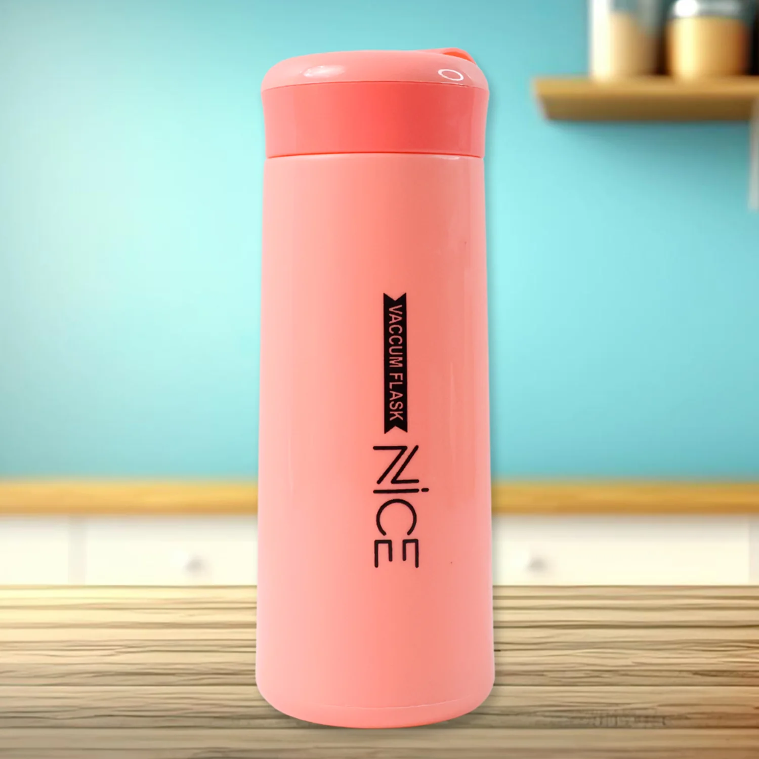 Plastic Water Bottle – Leak-Proof Pink 400ML Bottle with Strap - Image 3