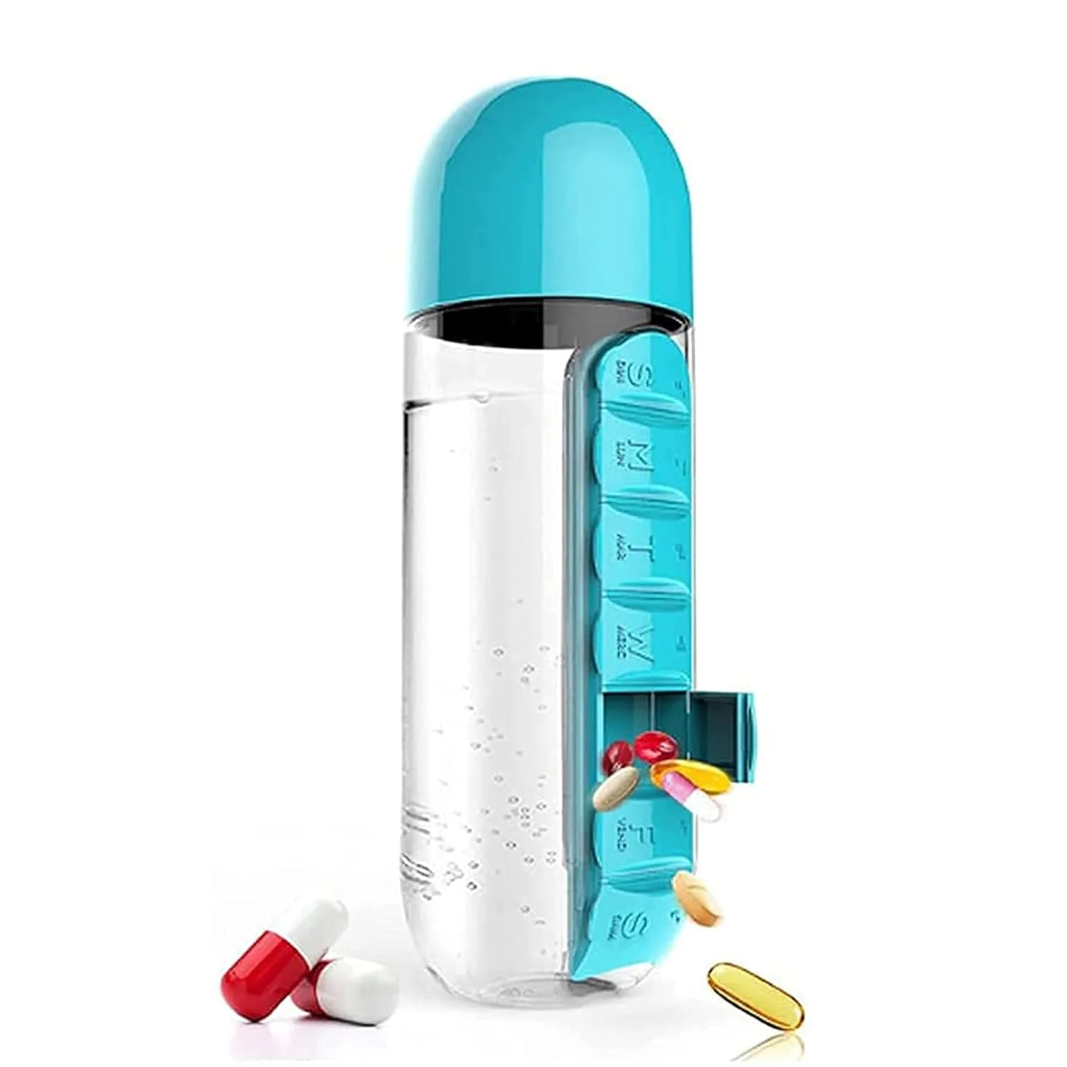 Pill Organizer Water Bottle 600ml – Travel Friendly | Own Hydrate - Image 6