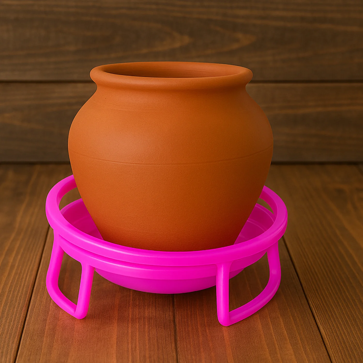 Plastic Water Pot Stand Set – Durable & Stable Support (2-Piece) - Image 3