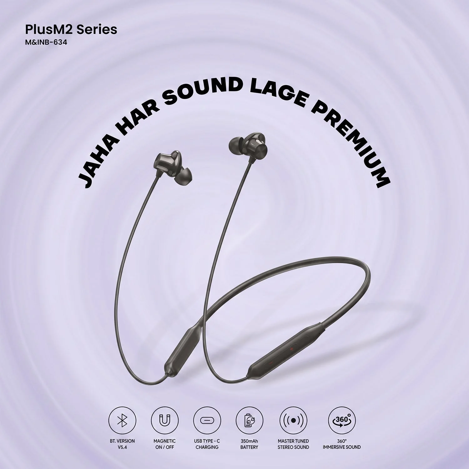 Wireless Bluetooth Neckband Earphones – Experience Deep Bass & Comfort - Image 3