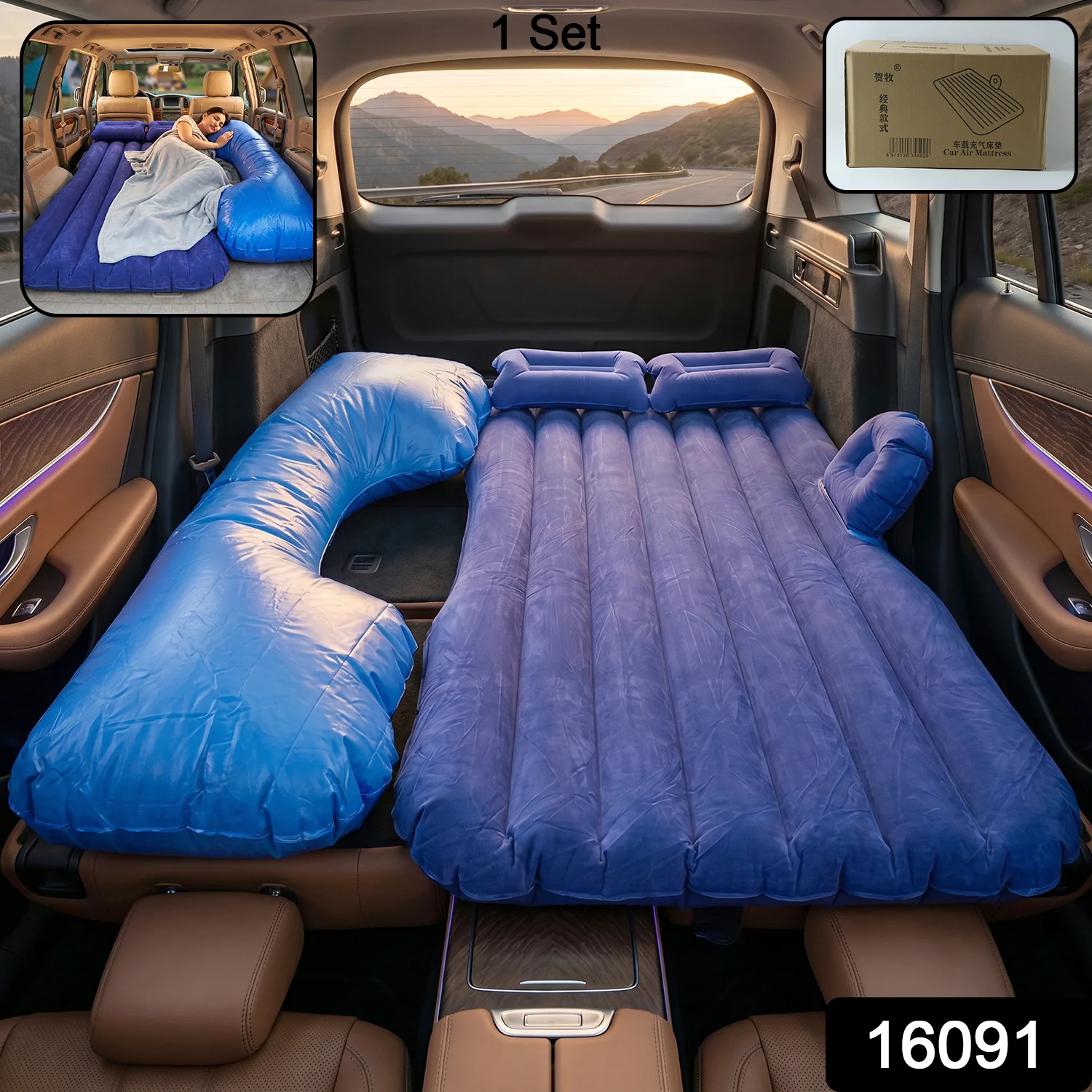 Car Air Mattress – Portable & Quick Inflate for Travel Comfort, Car Sofa - Image 2