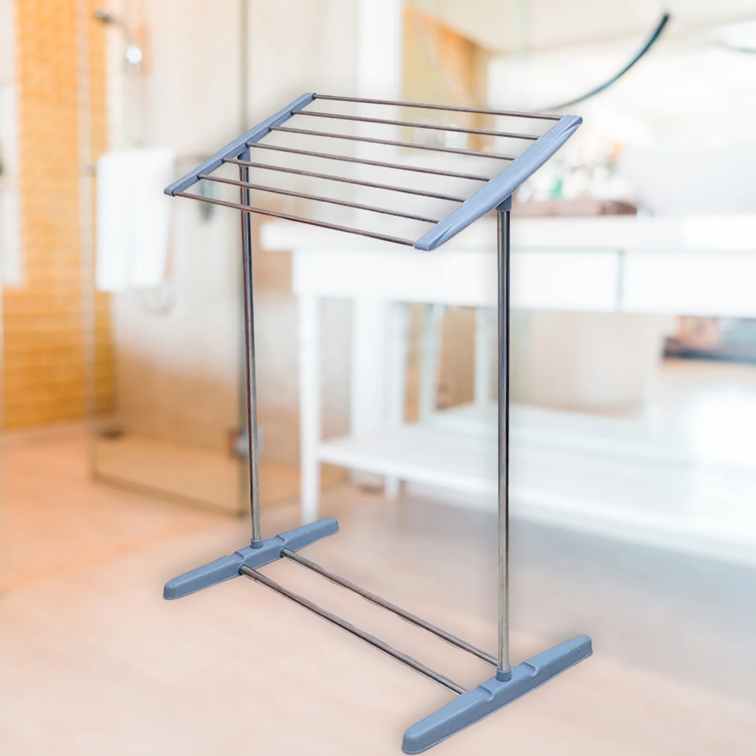 Portable Clothes Drying Rack – Foldable, Steel & Plastic | PHOBIA - Image 3