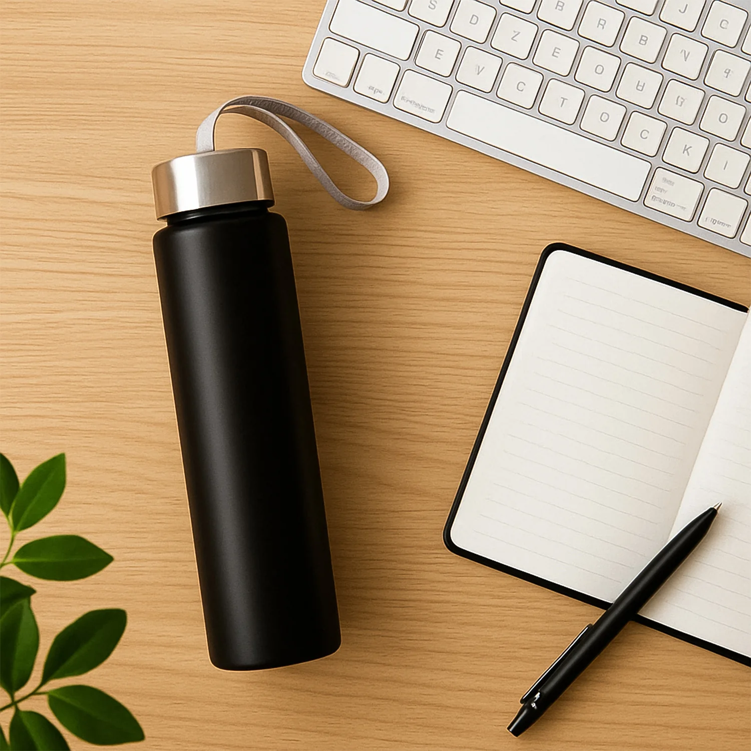 Portable Stainless Steel Water Bottle – Leakproof 250ML with Strap - Image 3