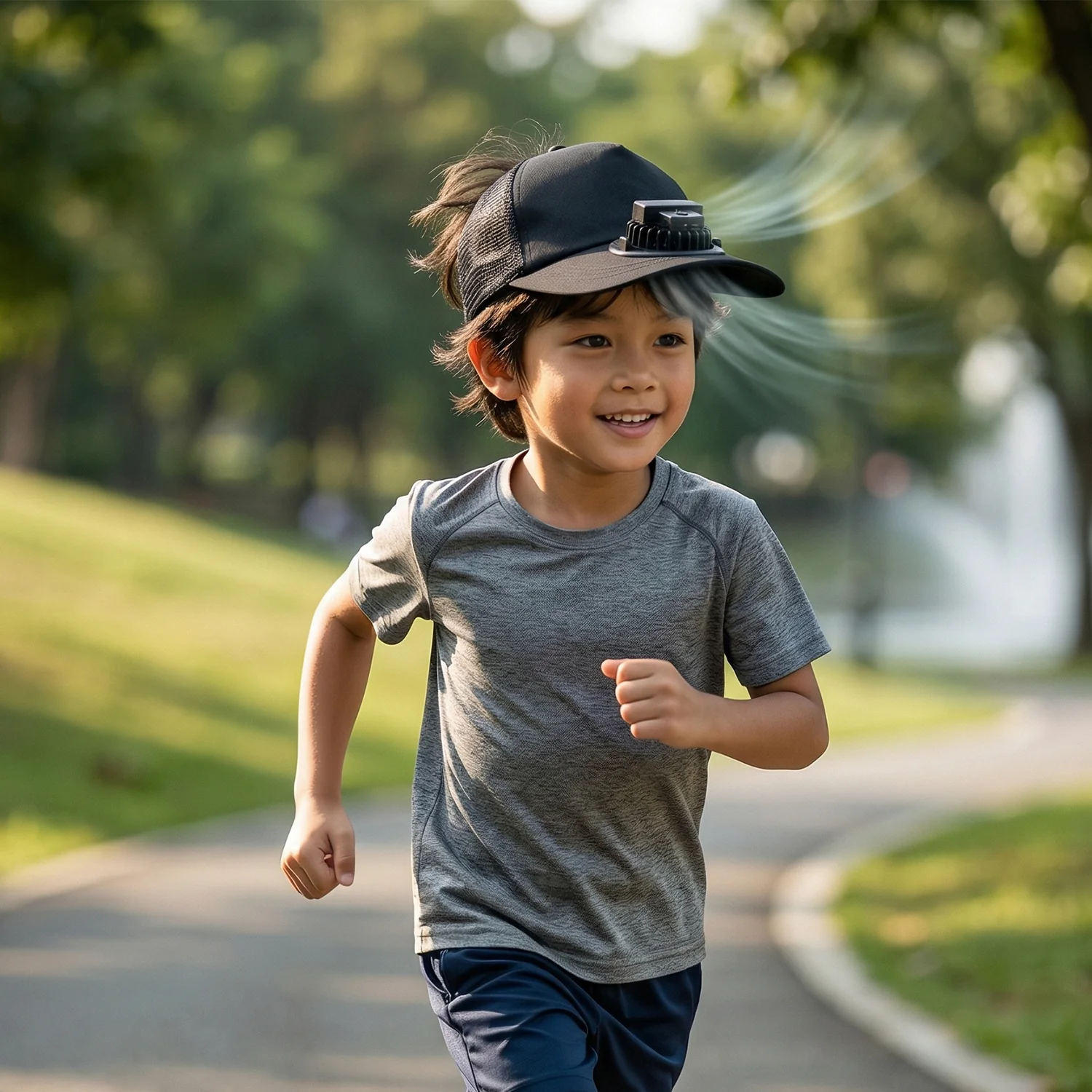 Portable USB Cooling Cap – Personal Airflow System for Summer - Image 3