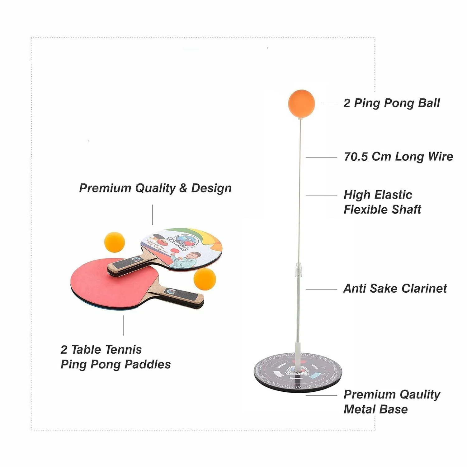Table Tennis Trainer Set – Portable Wiff Waff for Self Training - Image 9