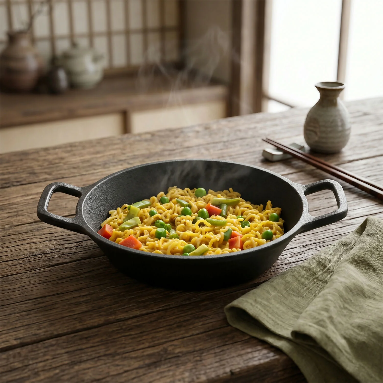Cast Iron Skillet – Durable & Versatile for Gas & Induction Cooking - Image 3
