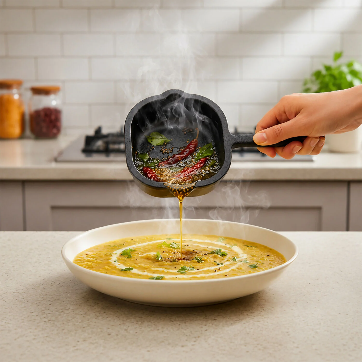 Cast Iron Tadka Pan – Perfect for Indian Cooking & Tempering - Image 2