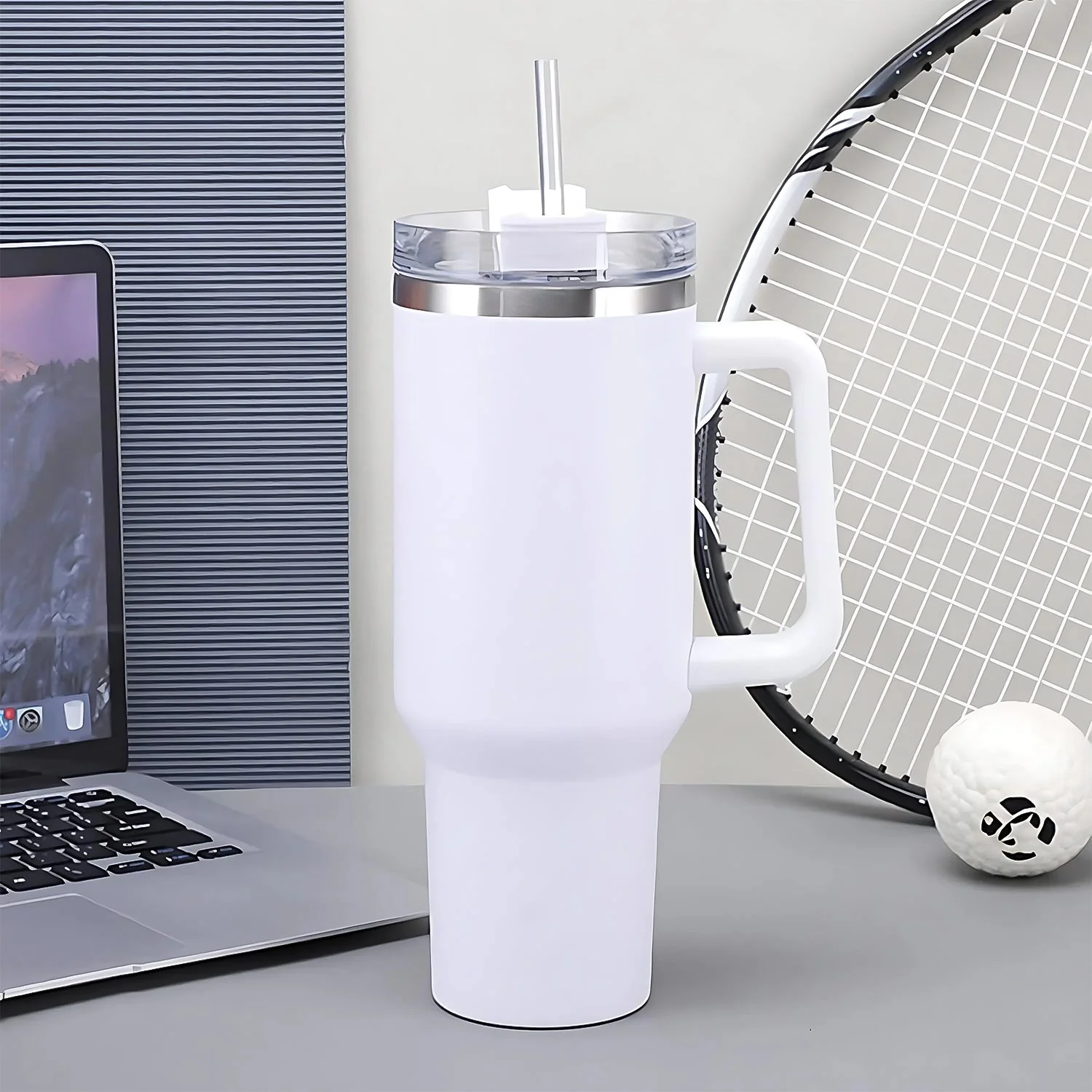 Stainless Steel Travel Mug – 890ML Vacuum Insulated Tumbler - Image 3