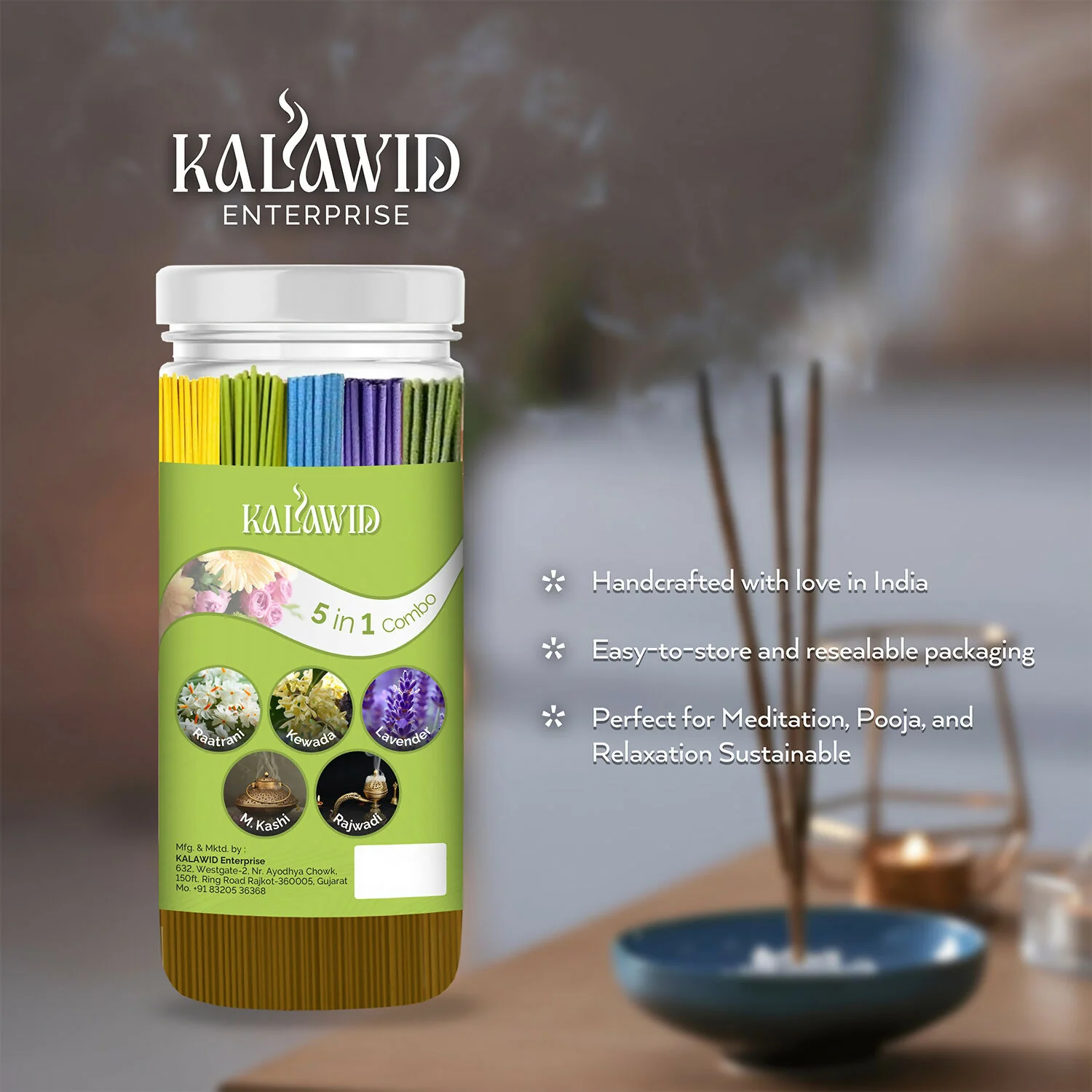 Premium Agarbatti – Long-lasting fragrances for spiritual & home use - Image 3