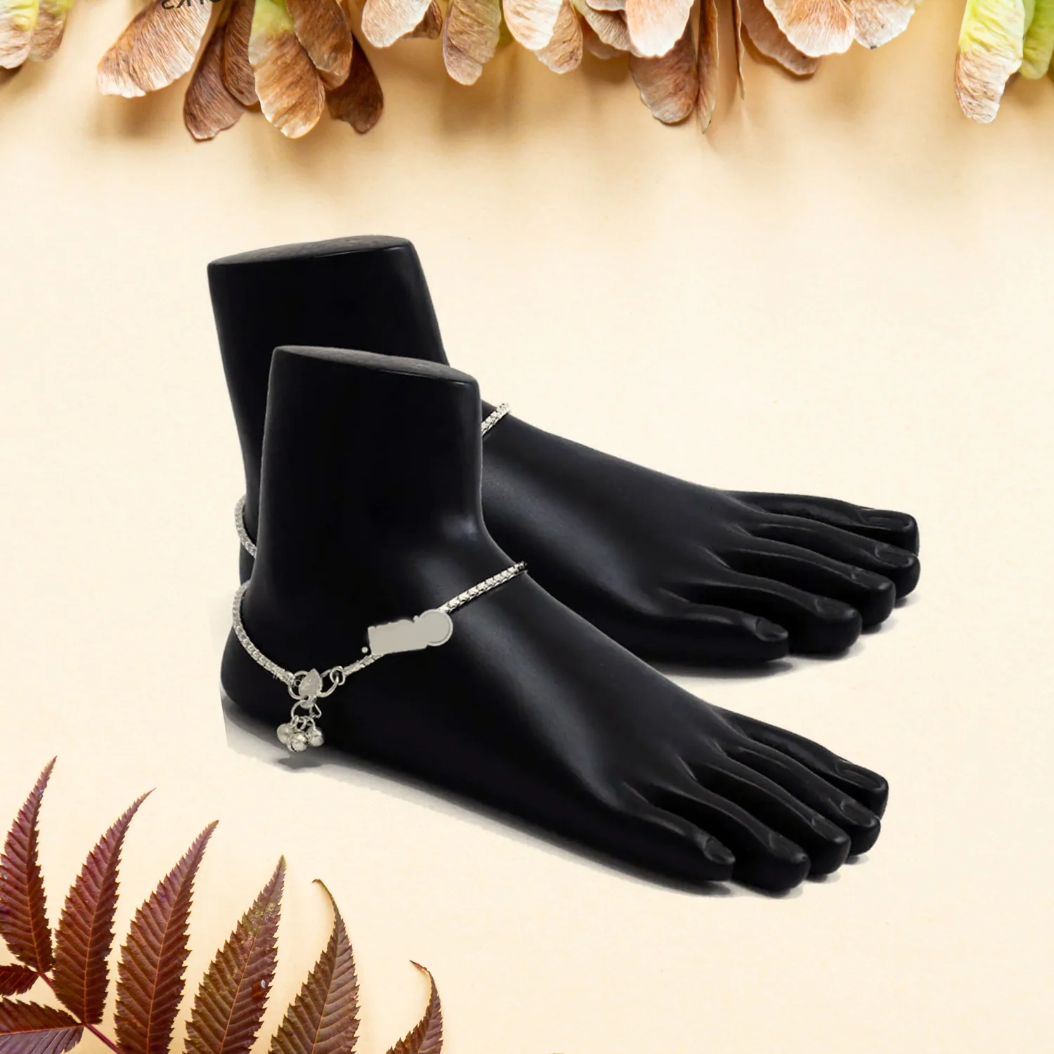 Foot Mannequin Display Stand Pair – Premium Black for Jewellery - Image 6