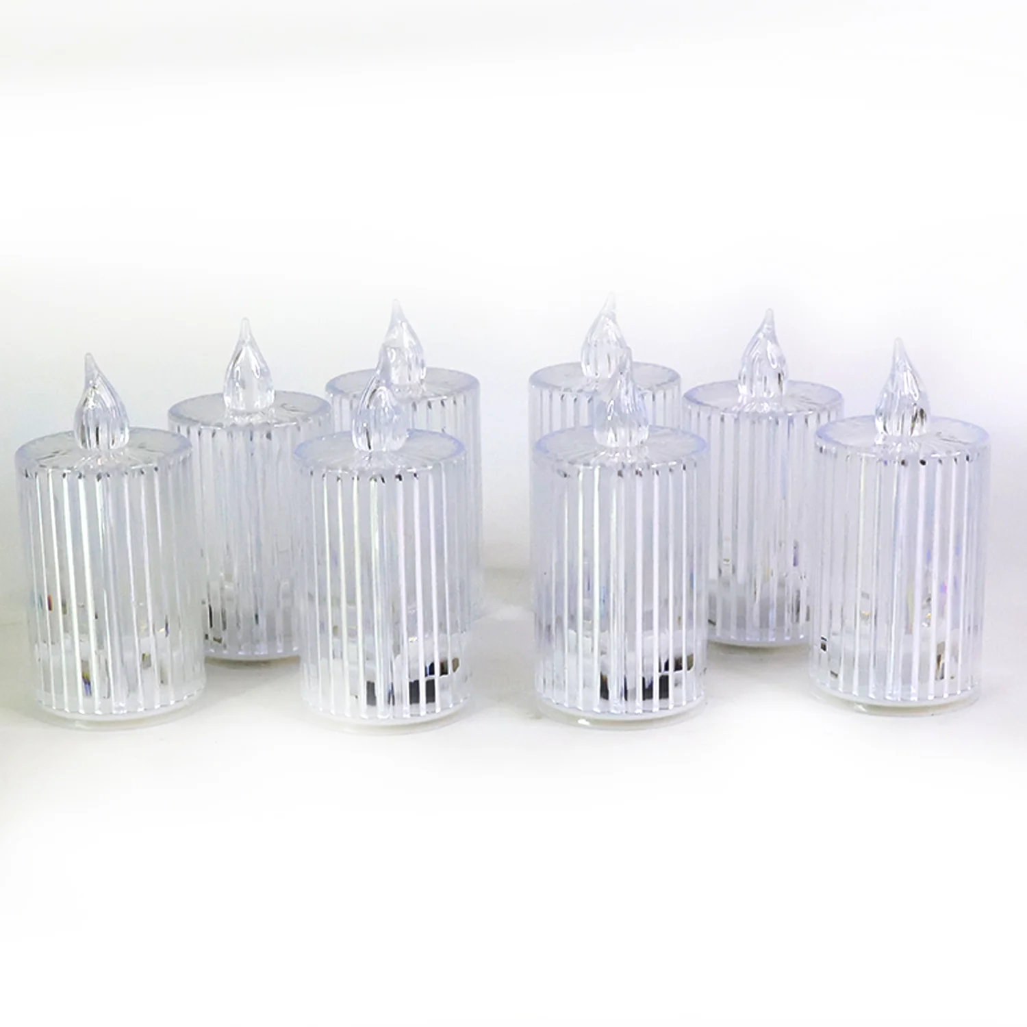 LED Flameless Candle Lights – Premium Crystal Effect, Set of 8 - Image 5