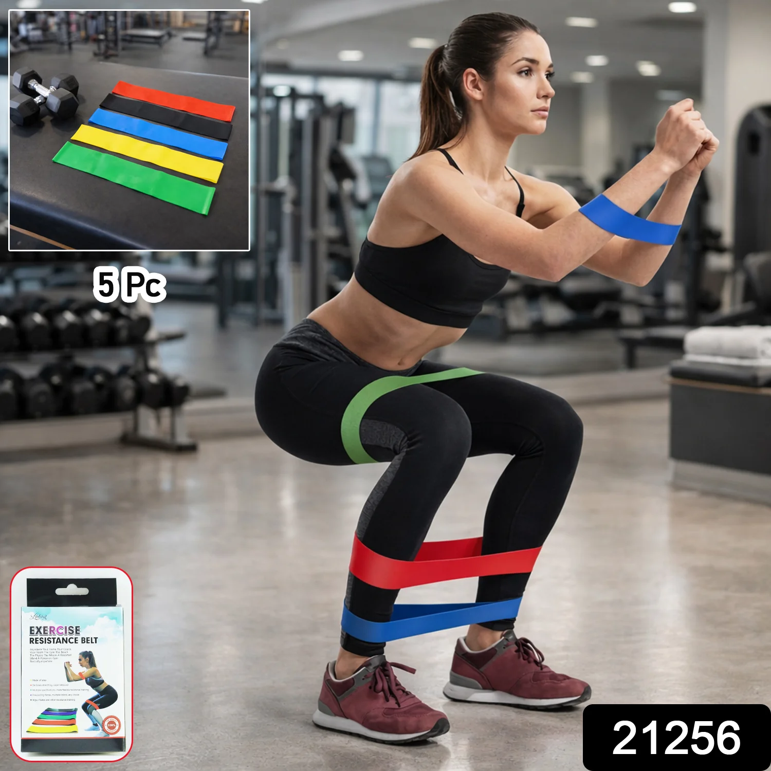 Elastic Resistance Exercise Bands – Full Body Workout Set for Home - Image 2