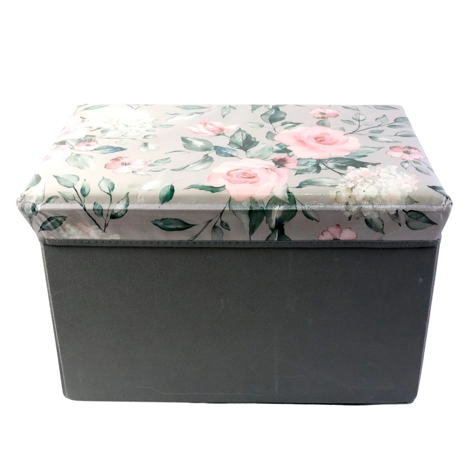 Foldable Storage Box with Floral Lid – Durable & Spacious Organizer - Image 5