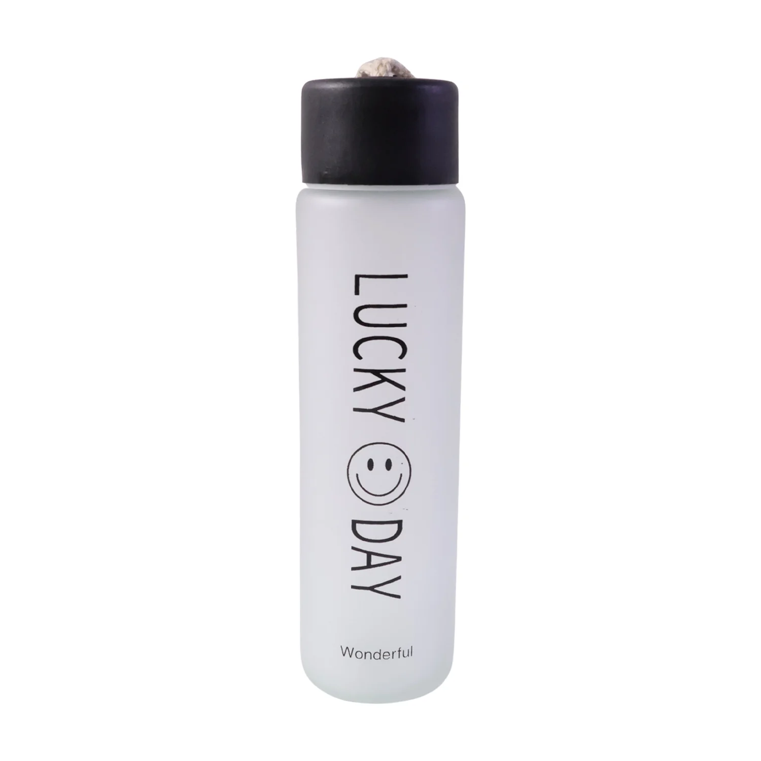 Frosted Glass Water Bottle – Leakproof & Travel-Friendly Design - Image 4