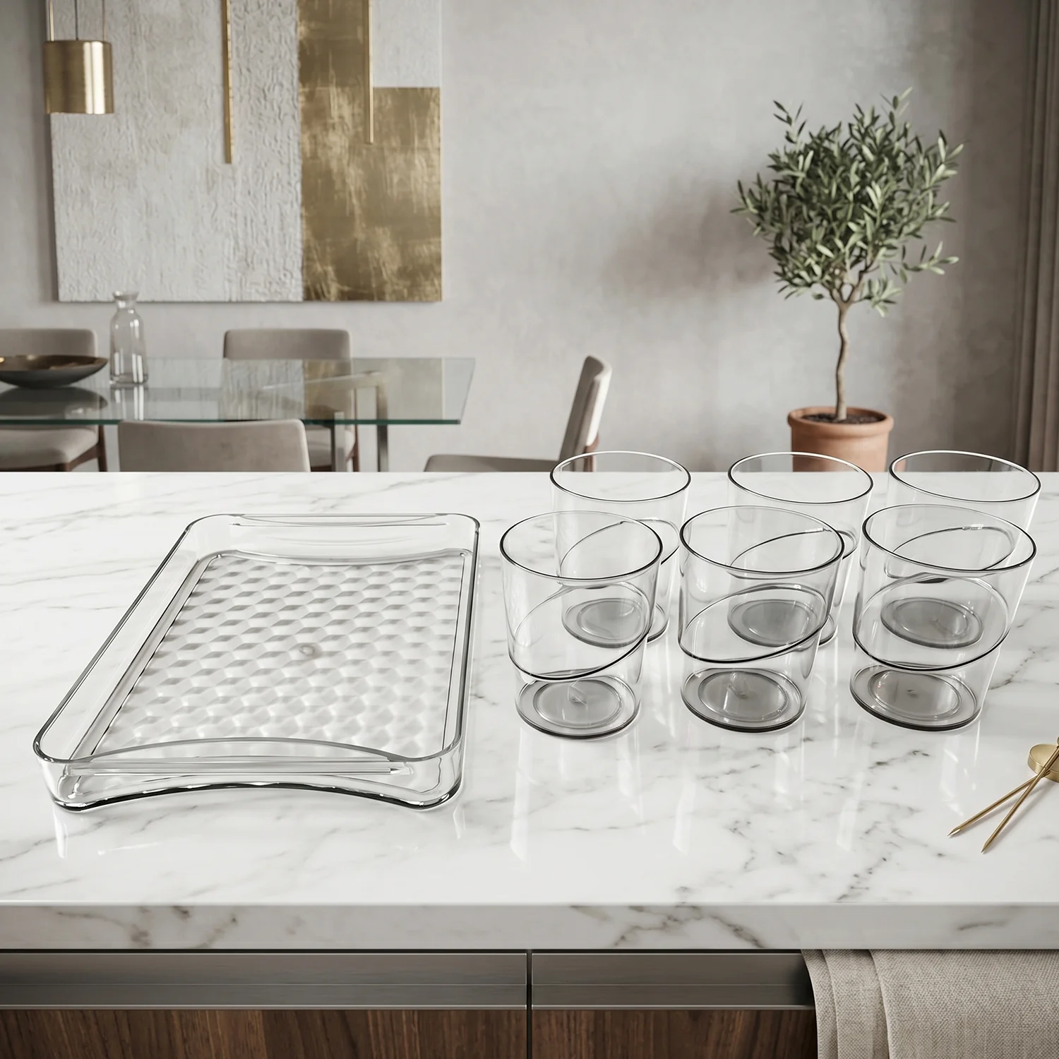 Glass Serving Set – Elegant & Multipurpose for Home Use - Image 7
