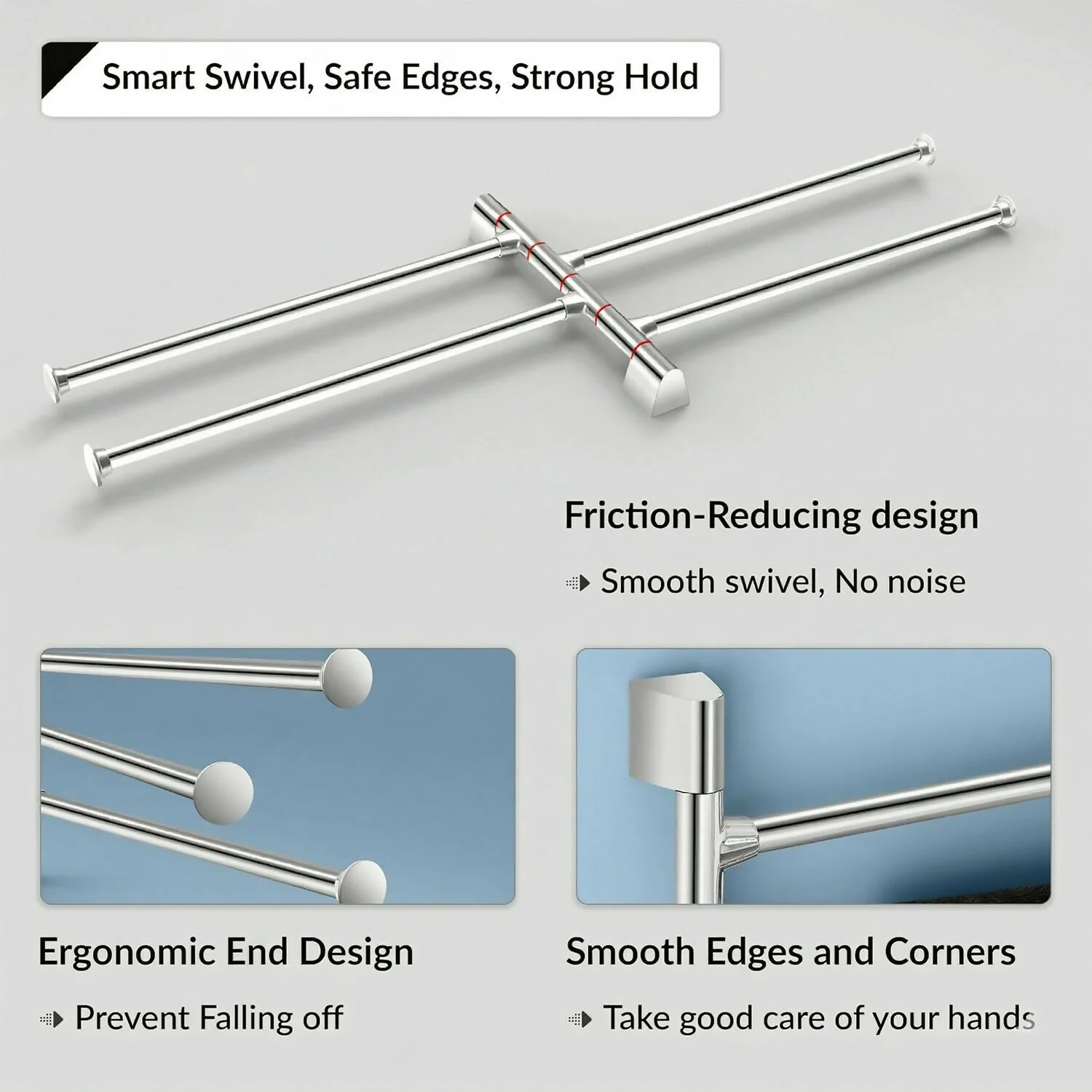 Wall Mounted Towel Rack – Sturdy, Space-Saving Design for Modern Bathrooms - Image 3