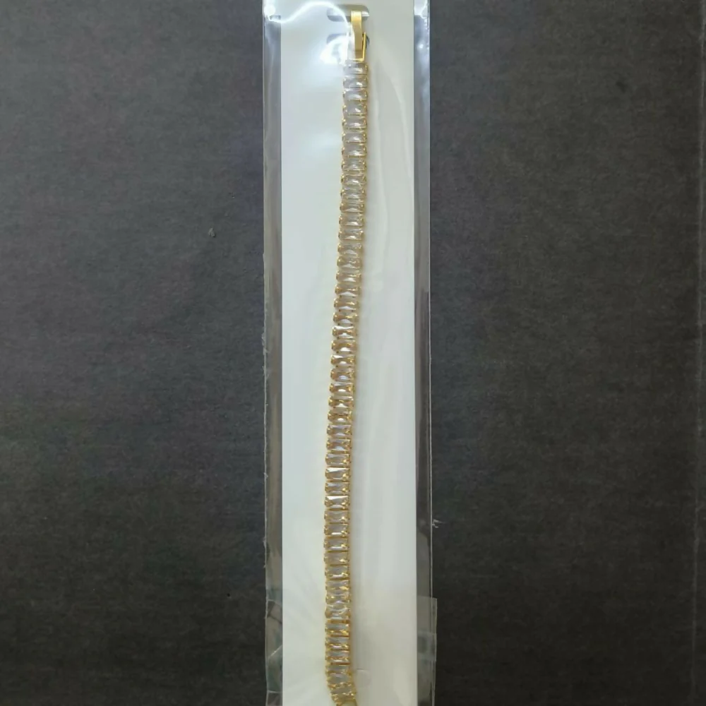 American Diamond Bracelet – Gold Finish for Women - Image 5