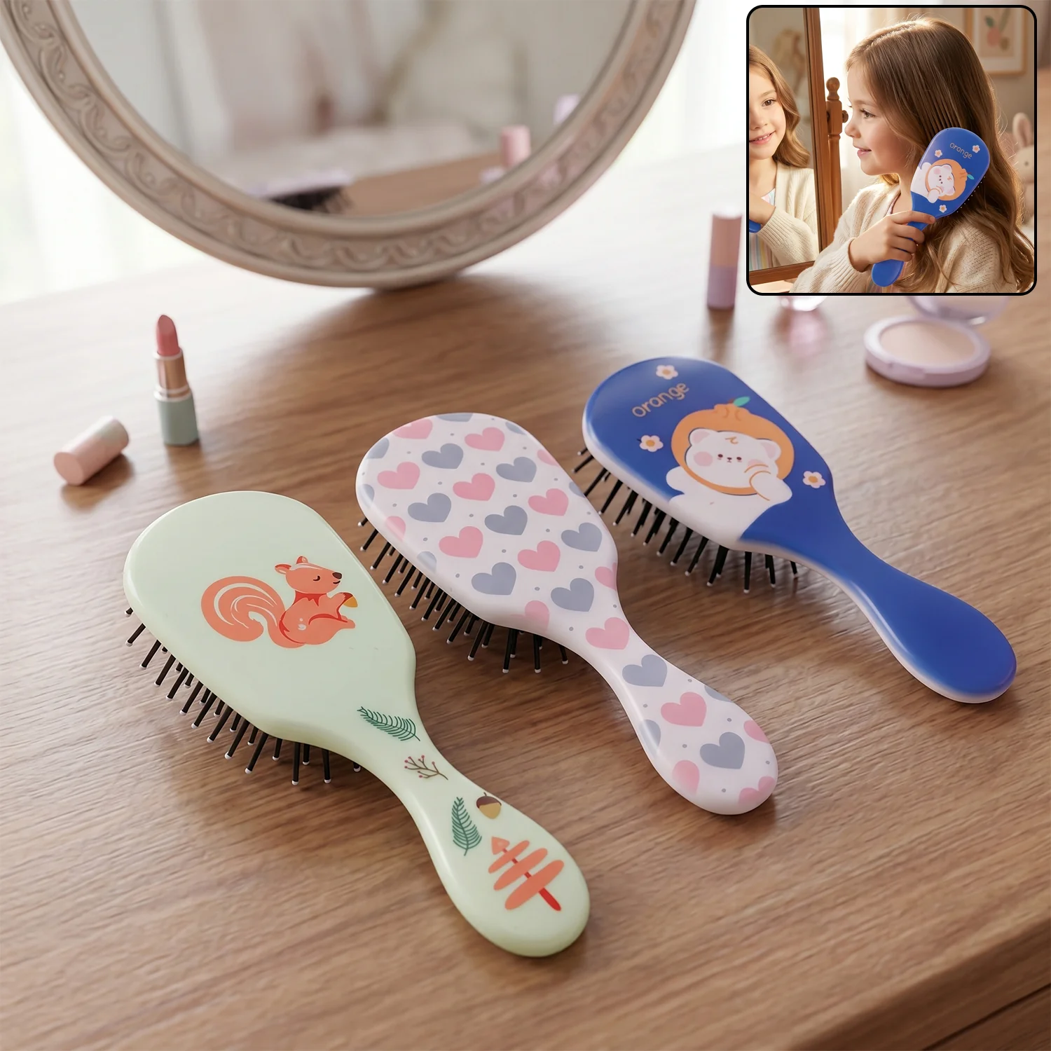 Kids Hair Comb – Fun Colorful Designs for Gentle Detangling - Image 3