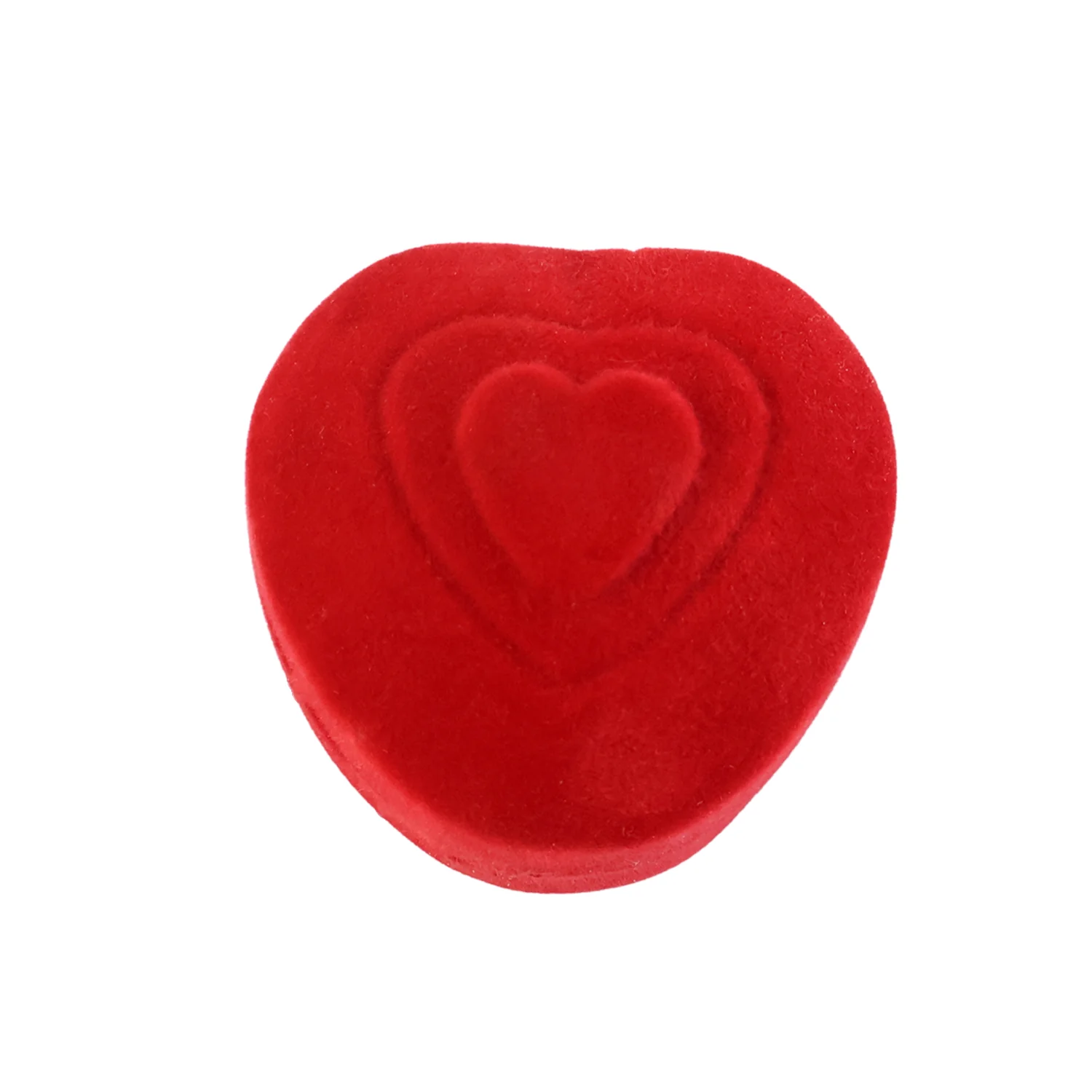 Heart-Shaped Velvet Jewellery Ring Box – Elegant Luxury Gift Case - Image 5