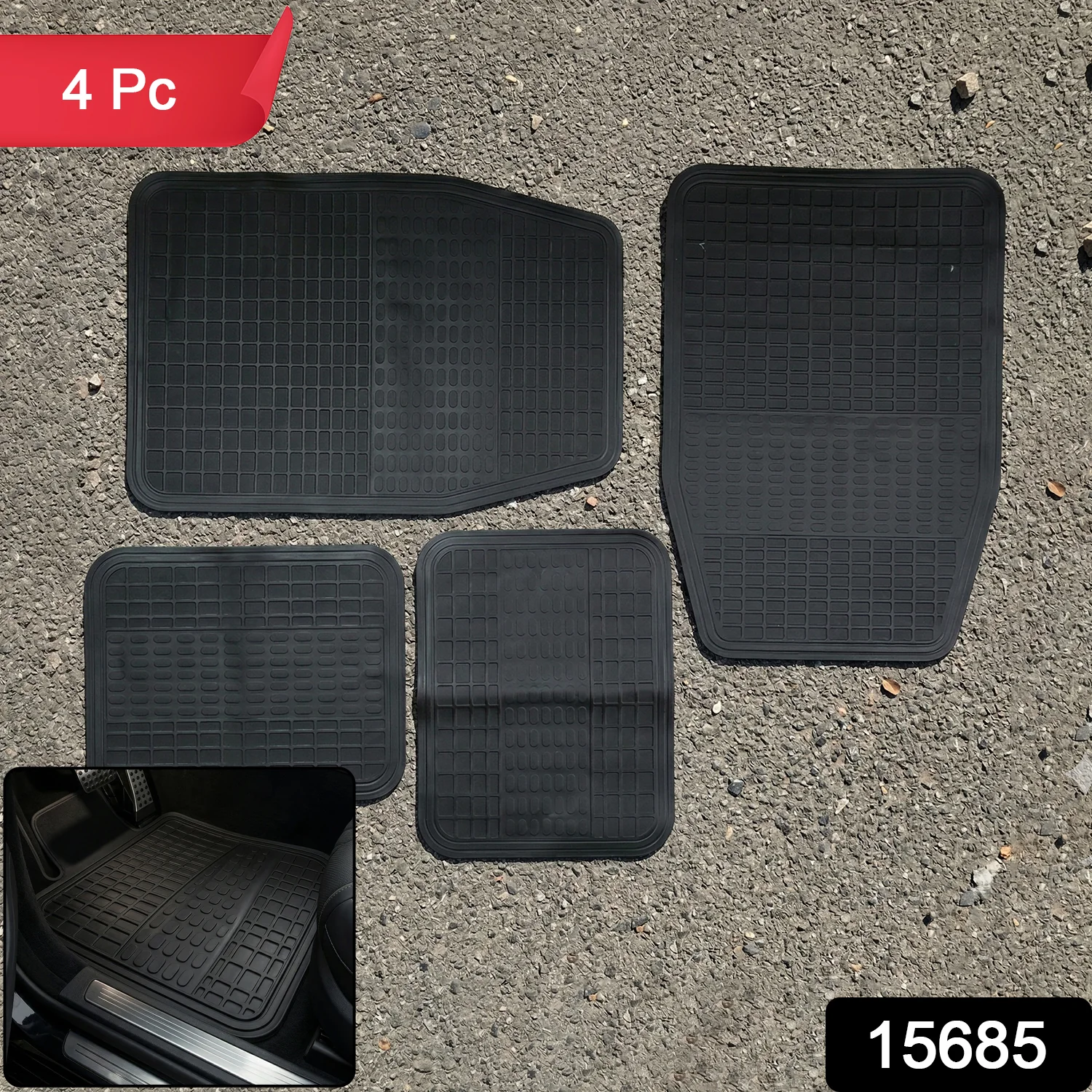 Car Floor Mat Set – Durable Waterproof Protection for All Weather - Image 2