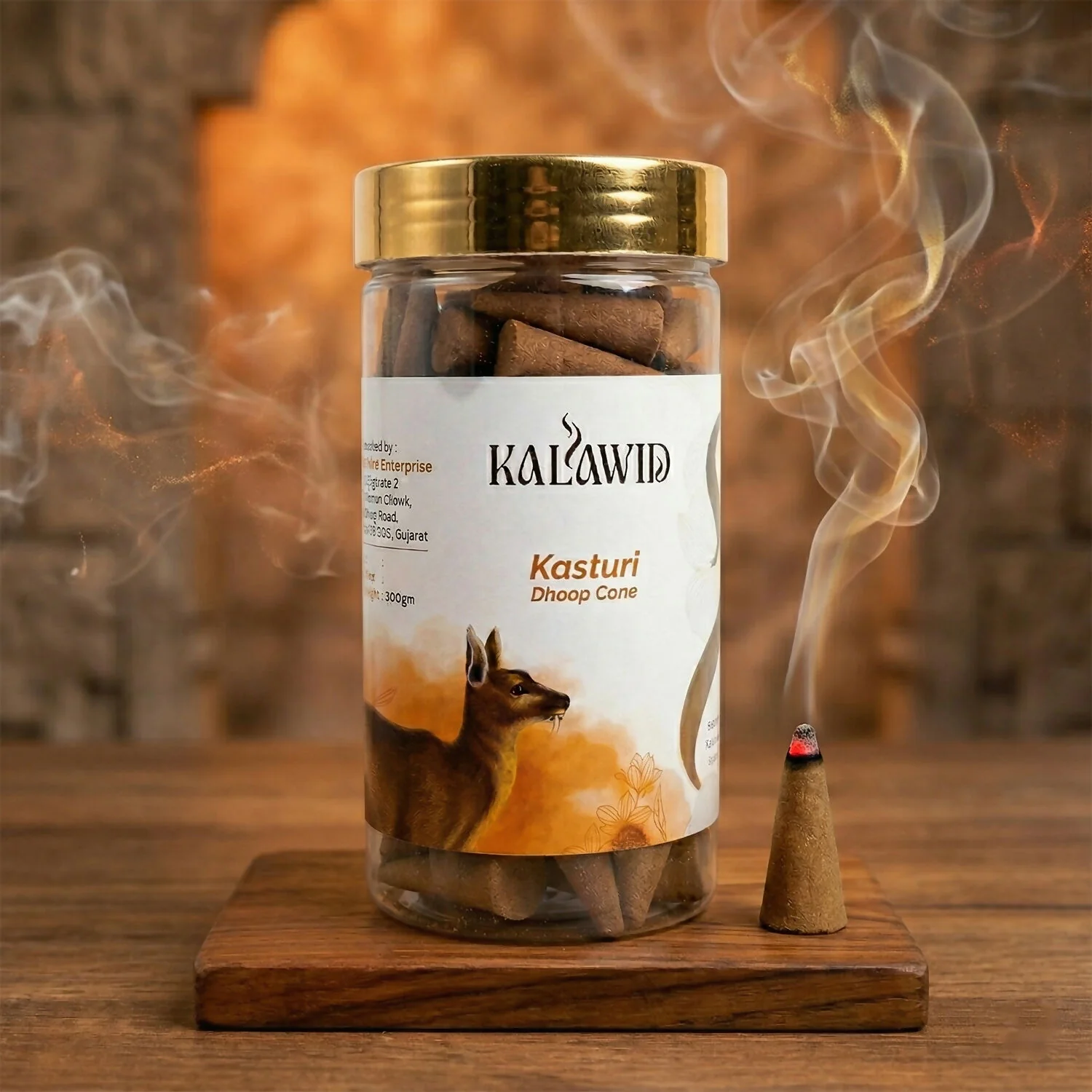Kasturi Dhoop Cone – Rich Fragrance for Calming Atmosphere - Image 2