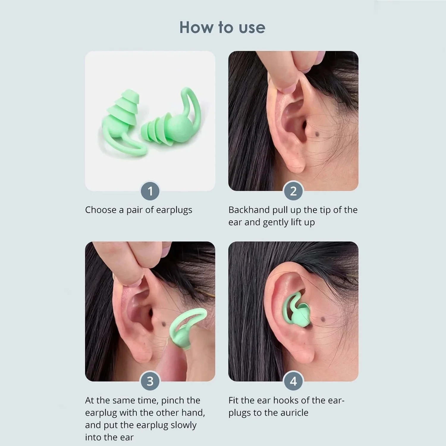 Silicone Noise Reduction Earplugs – Comfortable Triple-Layer Design - Image 3