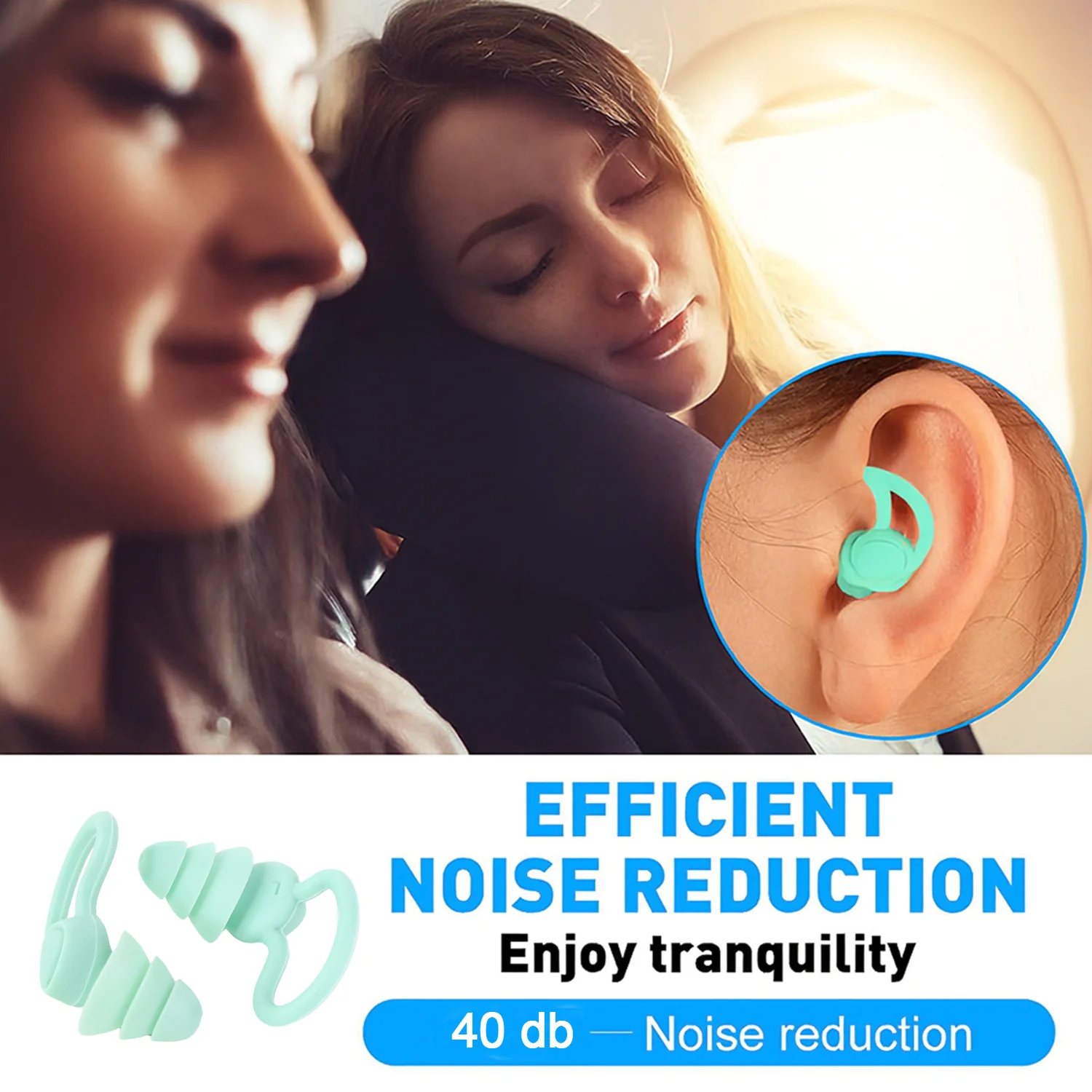 Silicone Noise Reduction Earplugs – Comfortable Triple-Layer Design - Image 4