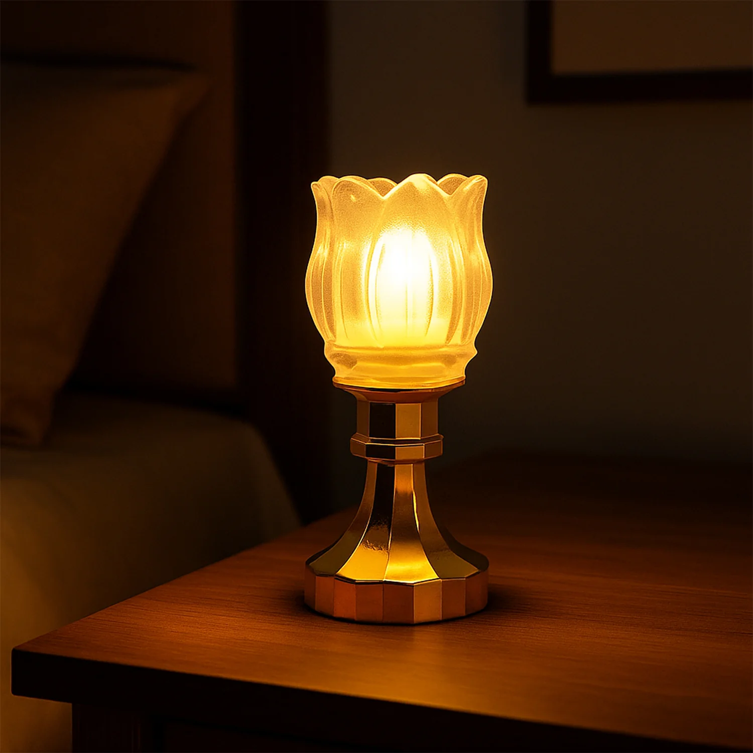 Lotus Shaped LED Decorative Lamp – Elegant Flameless Ambiance - Image 3