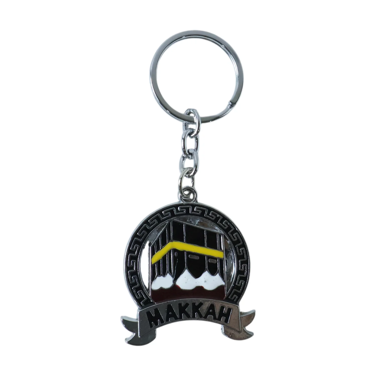 Makkah Design Metal Keychain – Elegant Islamic Accessory - Image 4