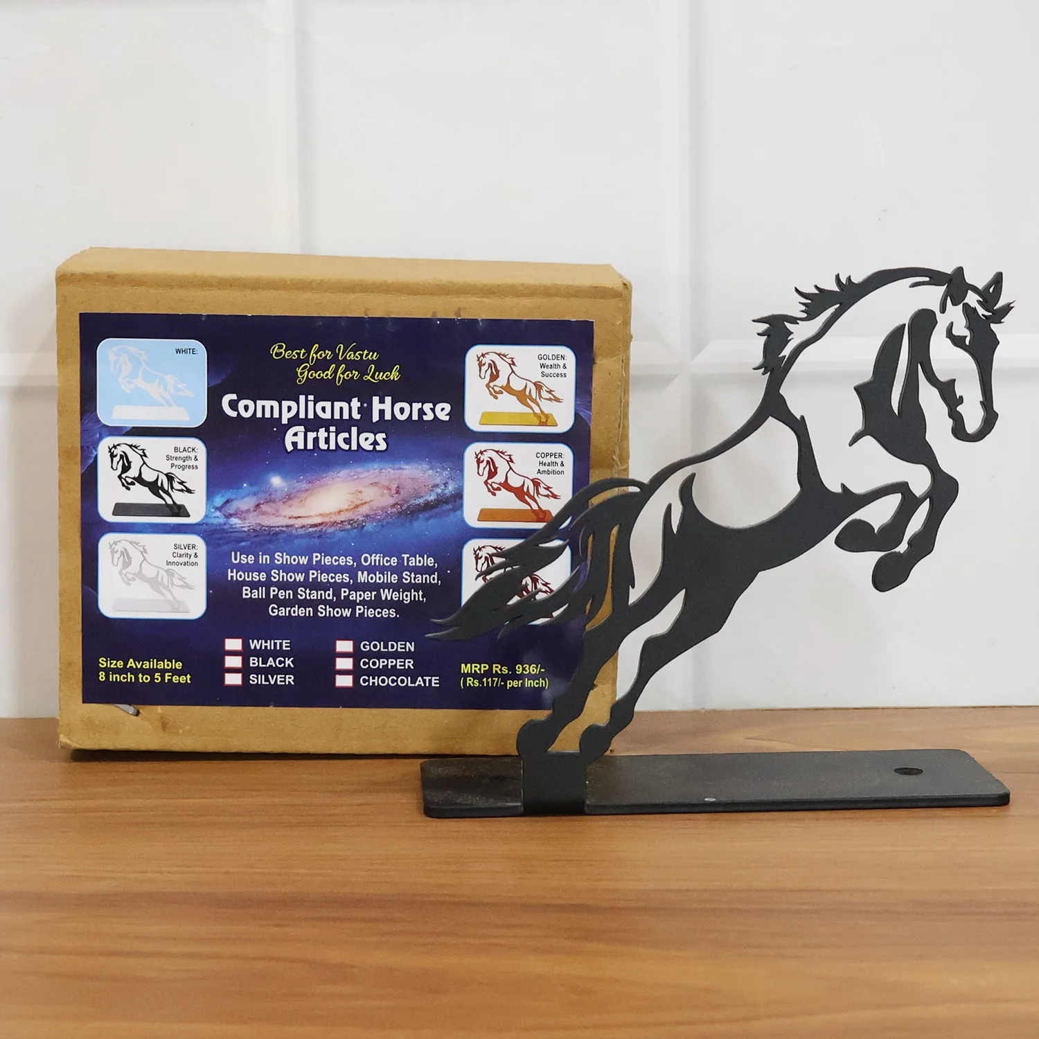 Metal Horse Sculpture – Modern Desk Decor for Sophistication - Image 9