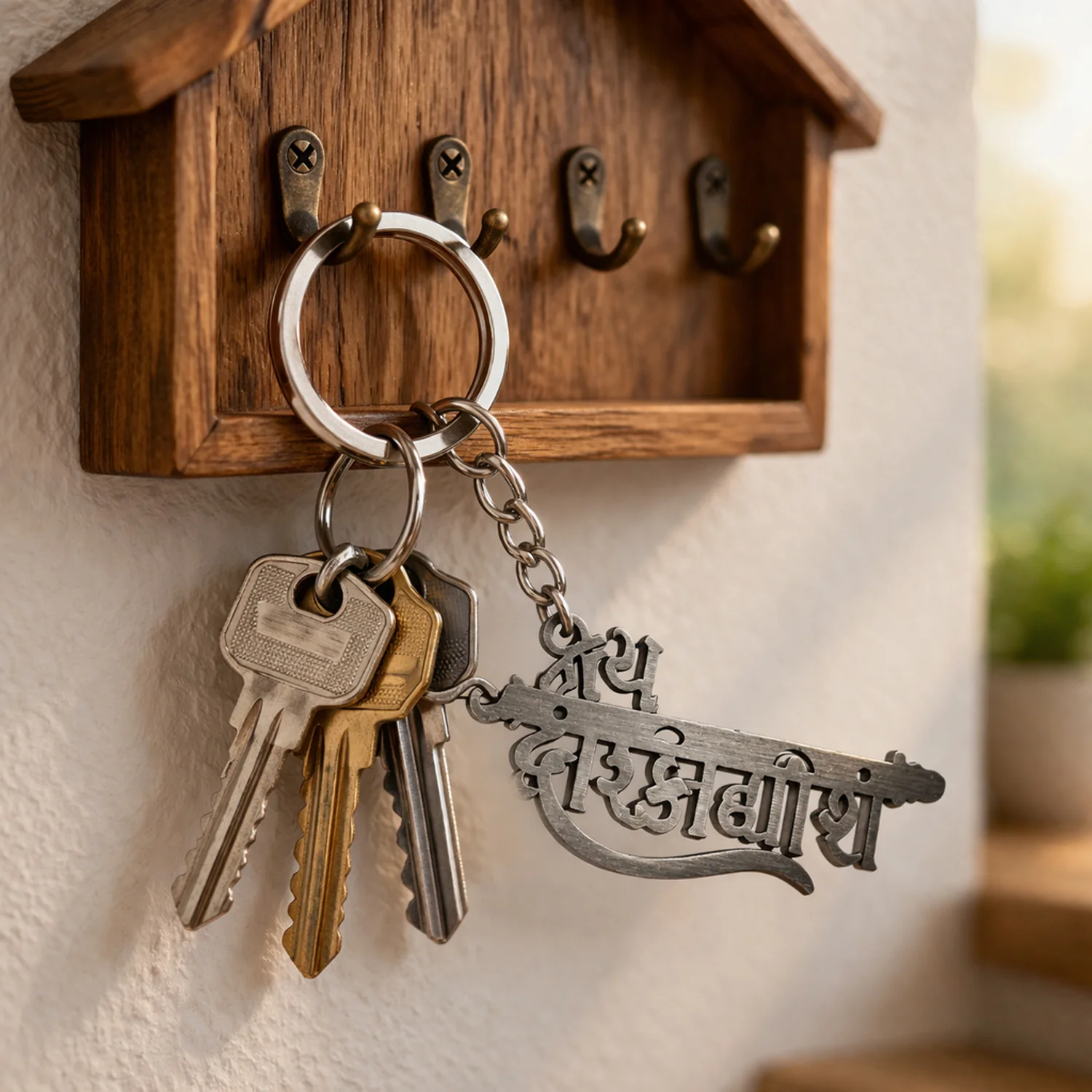 Religious Jay Dwarkadhish Keychain – Durable Spiritual Accessory - Image 3