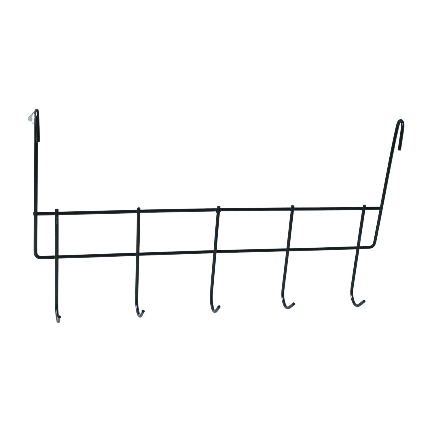 Over the Door Metal Hook Rack – Space Saving 5 Hook Organizer - Image 4