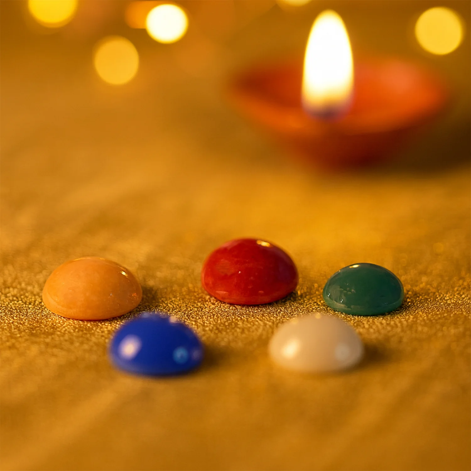 Panch Ratna Stone Set – Auspicious 5 Gemstones for Pooja - Image 3