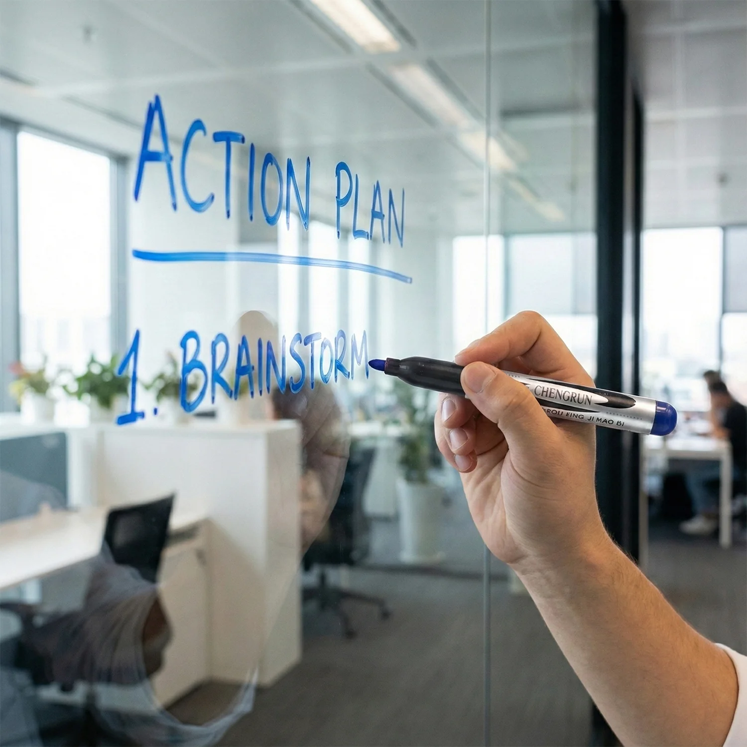 Permanent Marker Pen – Bold Blue Ink with Quick-Dry Formula - Image 8