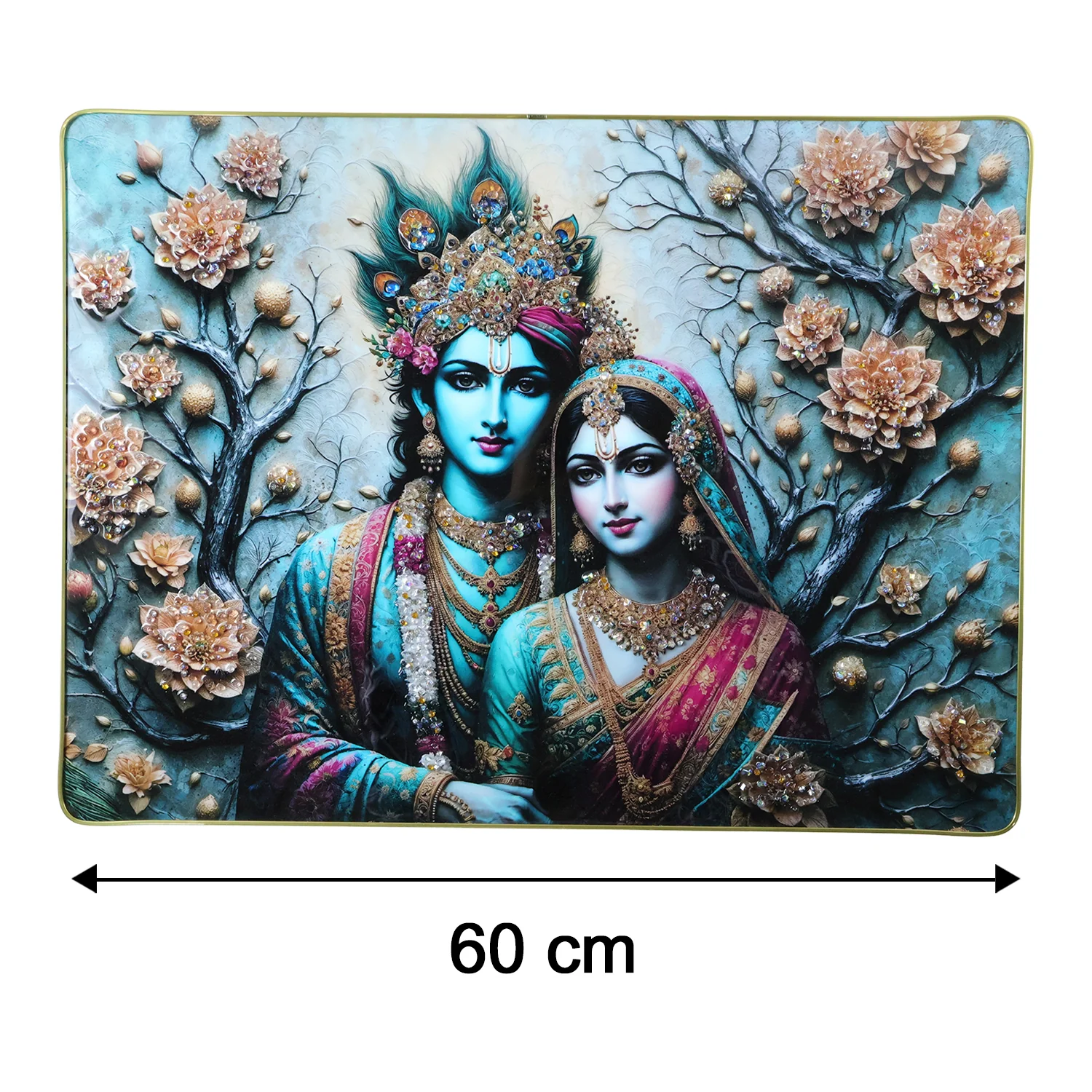 Radha Krishna Wall Frame – Divine Spiritual Decor for Home - Image 6