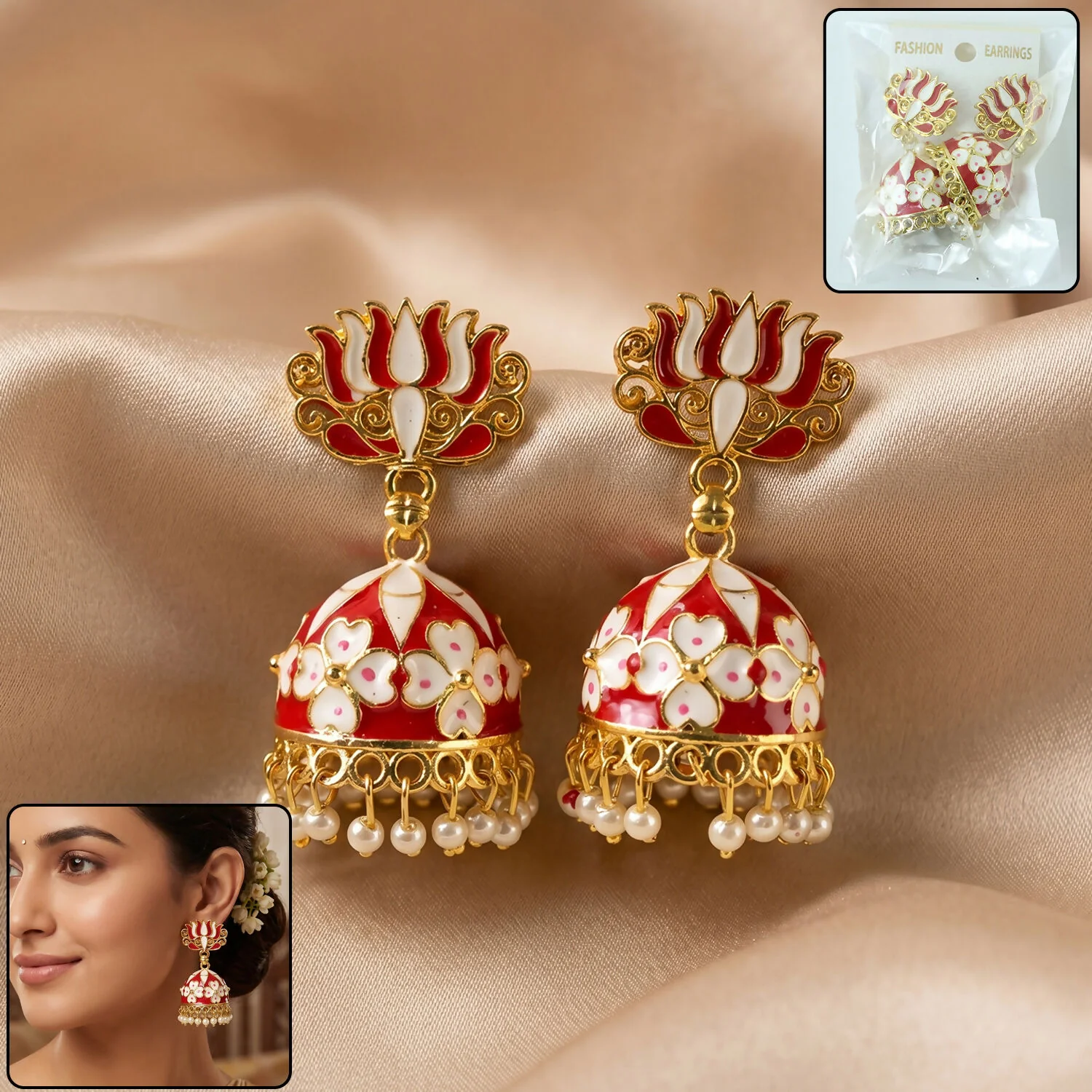 Jhumka Earrings – Elegant Traditional Jewelry for Festive Looks